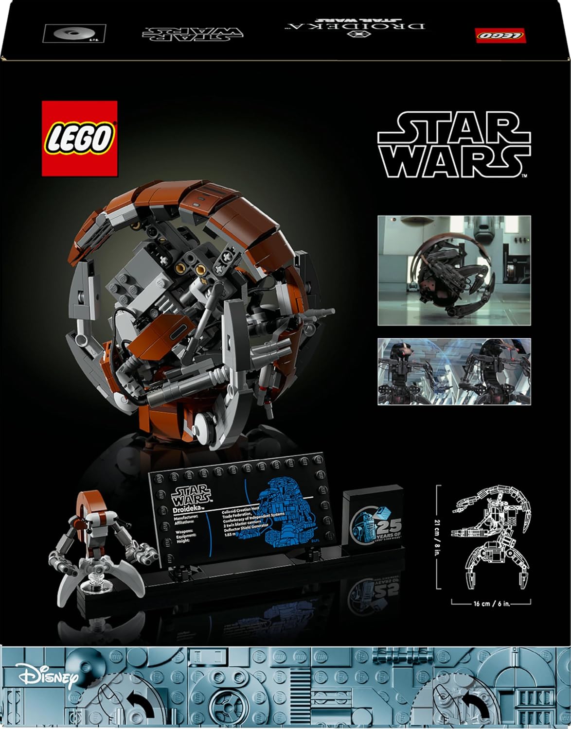 LEGO 75381 Star Wars Droideka, bewegliche Arme und Beine, Jubiläumsset