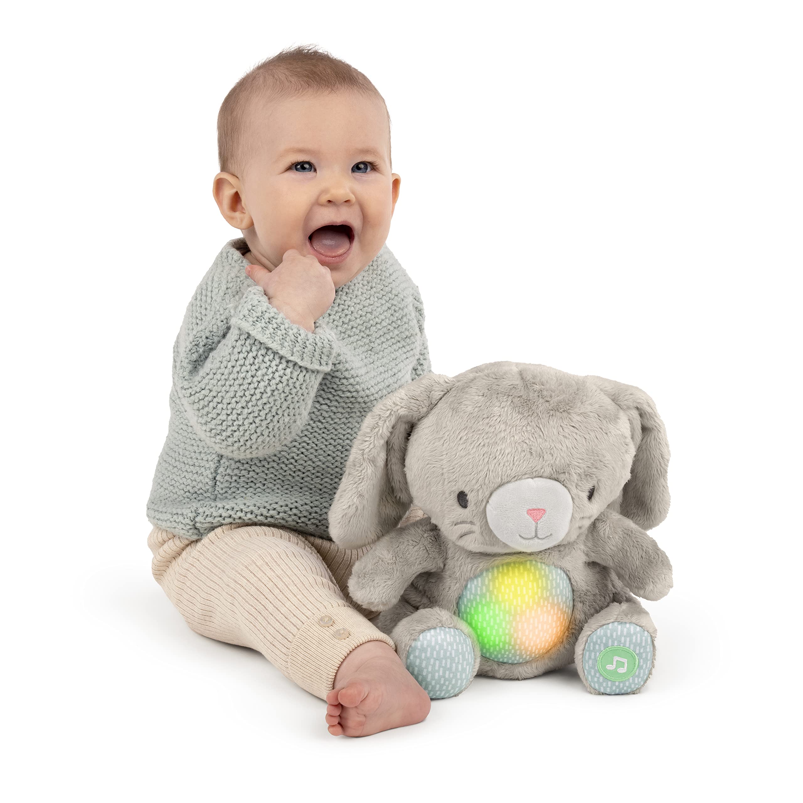 Ingenuity Heart to Hugs Sylvi Soothing Plush Toy, Gentle Vibration, Melodies, Heartbeat Sounds, Soft Lights, Age 0M+ - Image 2
