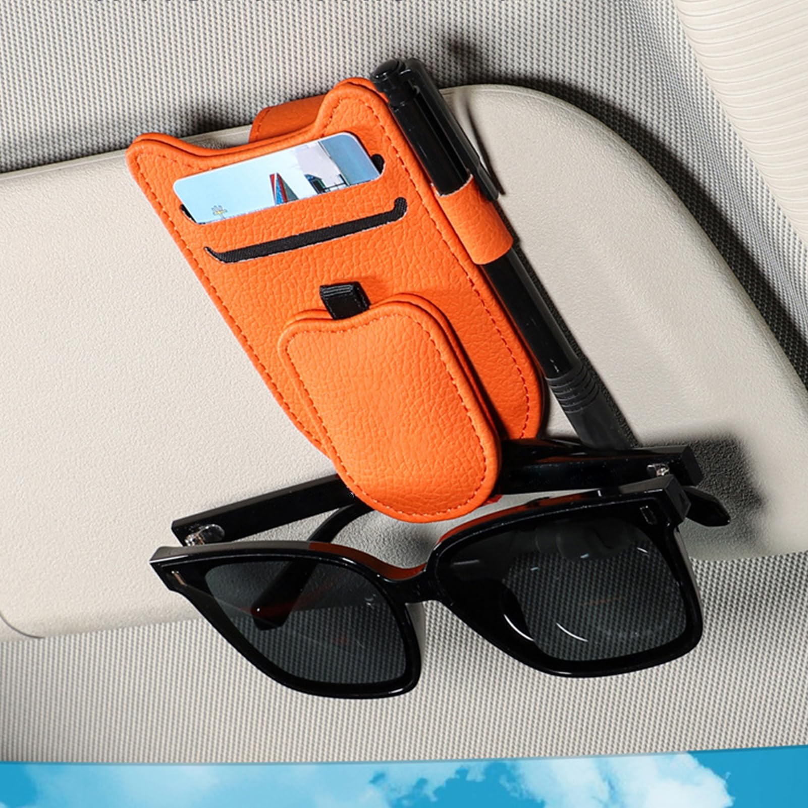 Generico Supporto per Occhiali da Sole per Visiera per Auto, Supporto per | Occhiali da Sole per Visiera per Auto | Clip per Gancio per per,Porta da per alla, per Clip per visie