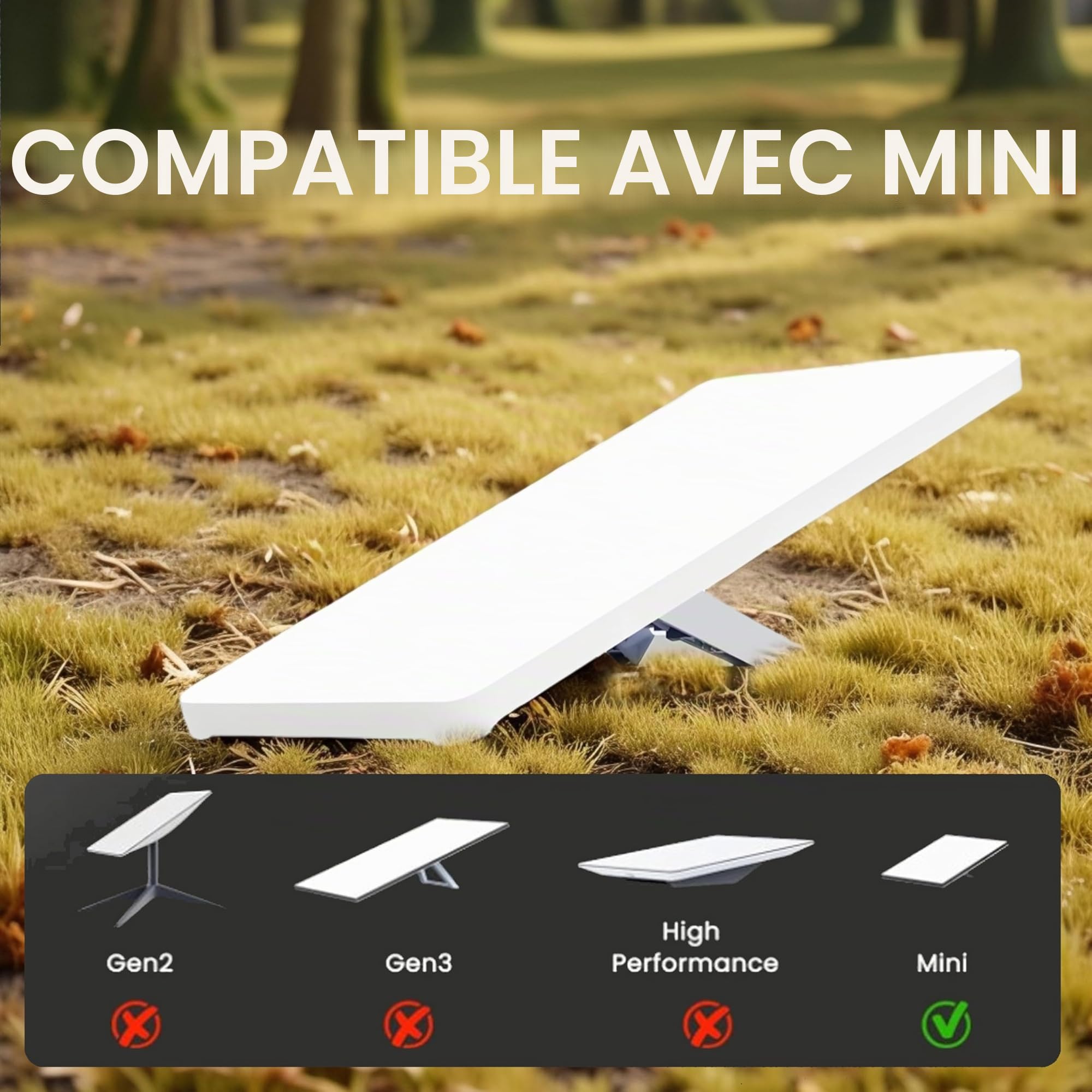 Starlink Mini Housse de Protection Starlink en Silicone étanche, Durable, Mini Accessoires Starlink pour activités de Plein air et Voyages