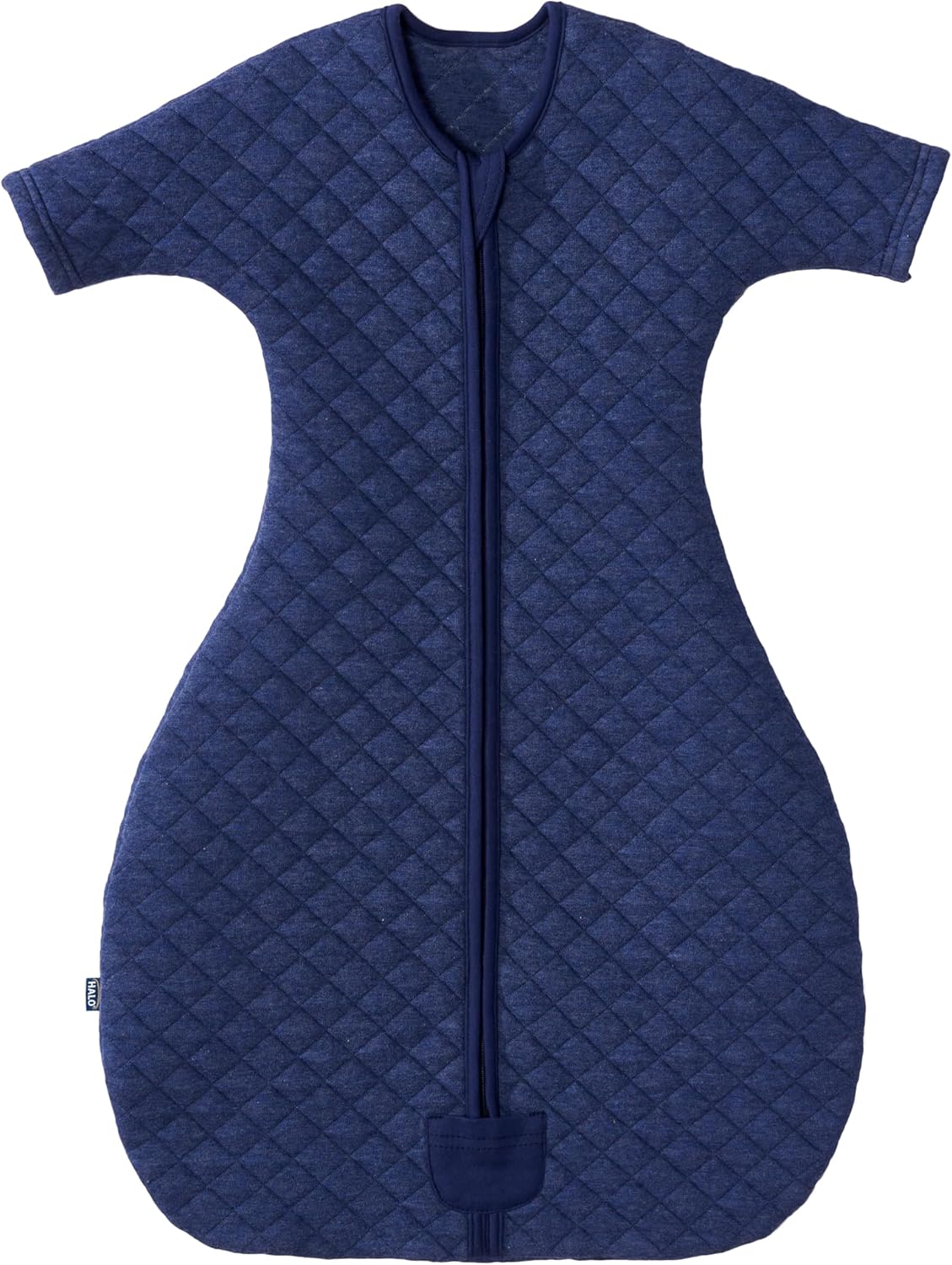 HALO Easy Transition Swaddle SleepSack Wearable Blanket TOG 1.5 Heather Blue Small - Safe Swaddle to SleepSack Transition