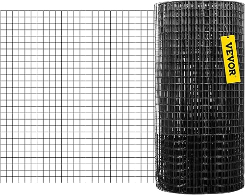 Miniatura 44 de VEVOR Paño de hardware, tamaño de malla de 48 pulgadas x 50 pies y 1 x 1 pulgada, alambre soldado de calibre 16 recubierto de vinilo de acero