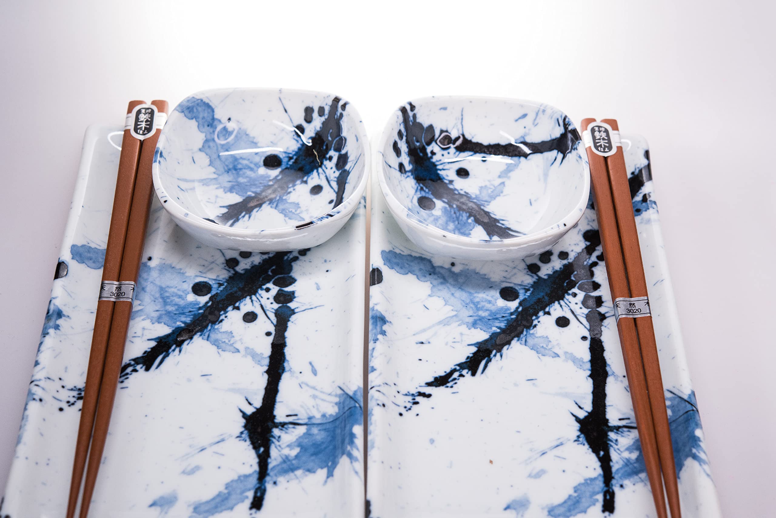 KULINA Sushi Set BLUE AND WHITE SAKURA, 6-teilig, by MIJ