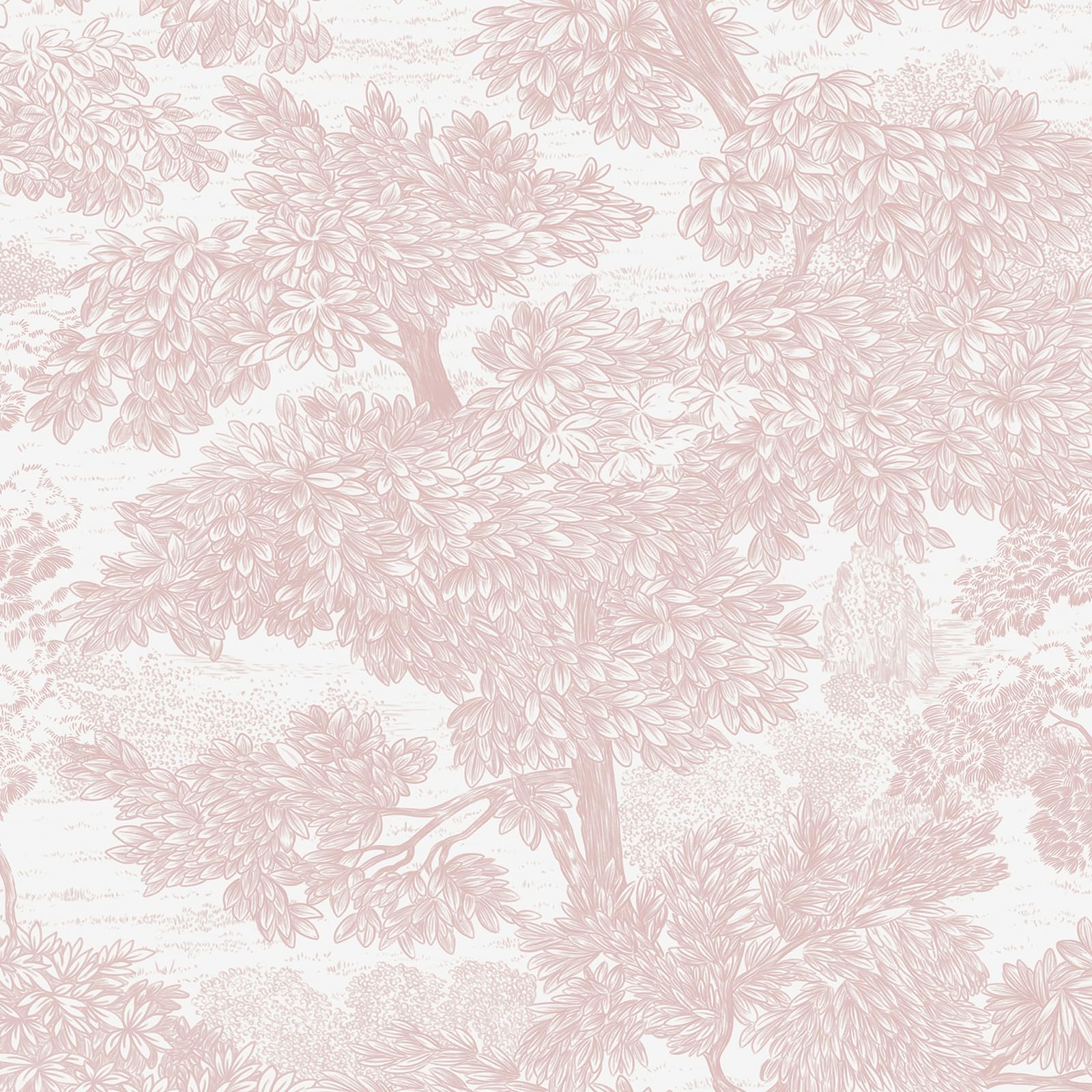 Yomshi Peel and Stick Wallpaper Pink Tree Contact Paper Modern Boho Wall Paper Roll Thickened Waterproof Easy to Clean Vinyl Wrap for Bedroom Living Room Furniture Cabinet 44 × 2000 cm