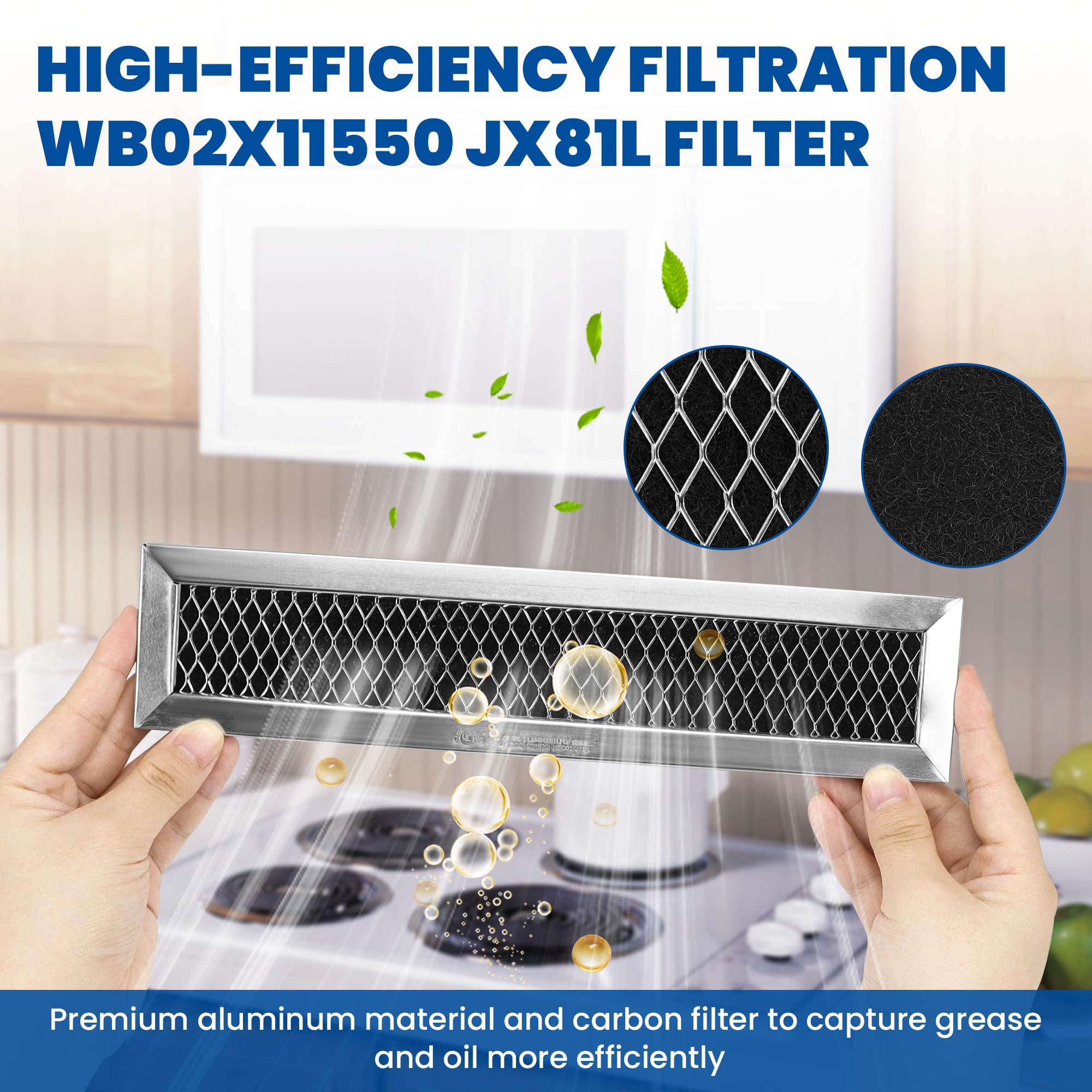 Amazon.com: WB02X11550 JX81L 5304464577 Microwave Charcoal Filter
