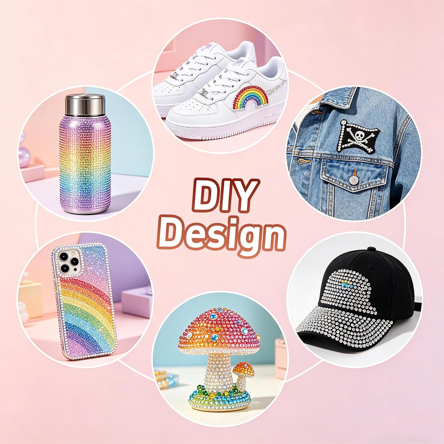 40000 Pcs 40 Colors Resin Jelly Rhinestones for Bedazzling, 3mm Flatback Gems for Crafting, Bedazzling Kit with 3Pcs B7000 Glue for Clothing Shoes Nail Book Diamond Art