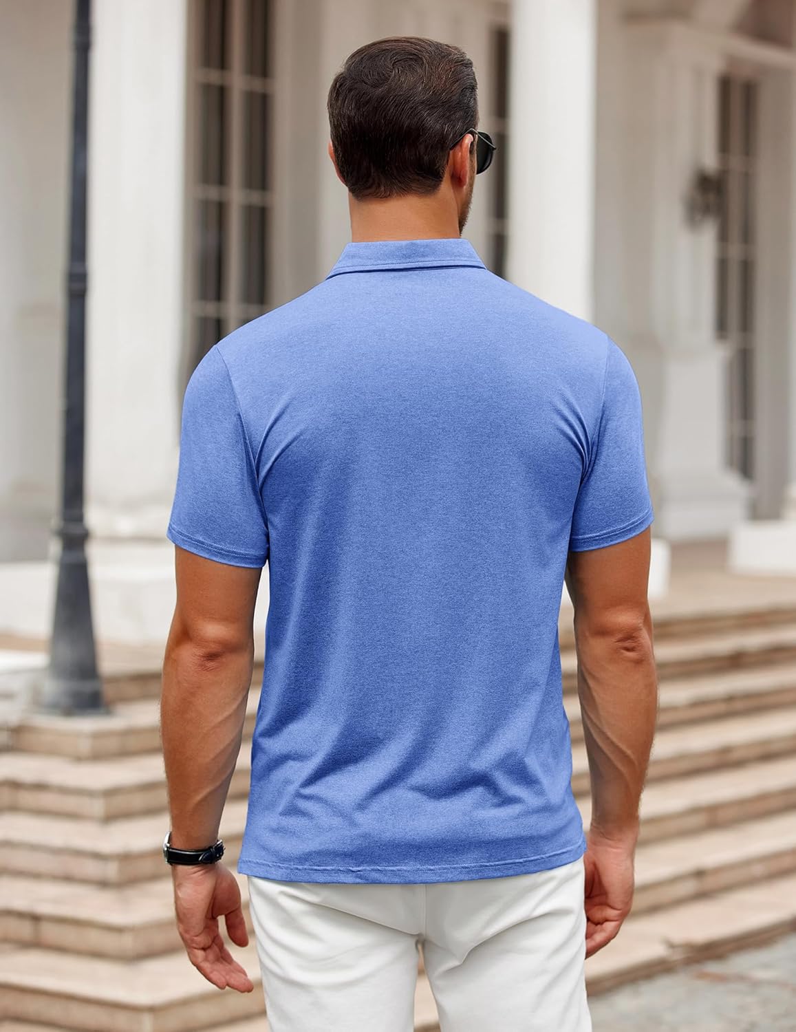 COOFANDY Men's Polo Shirt Golf Quick Dry Performance Short Sleeve Moisture Wicking Athletic Polo Collared Tennis T-Shirt