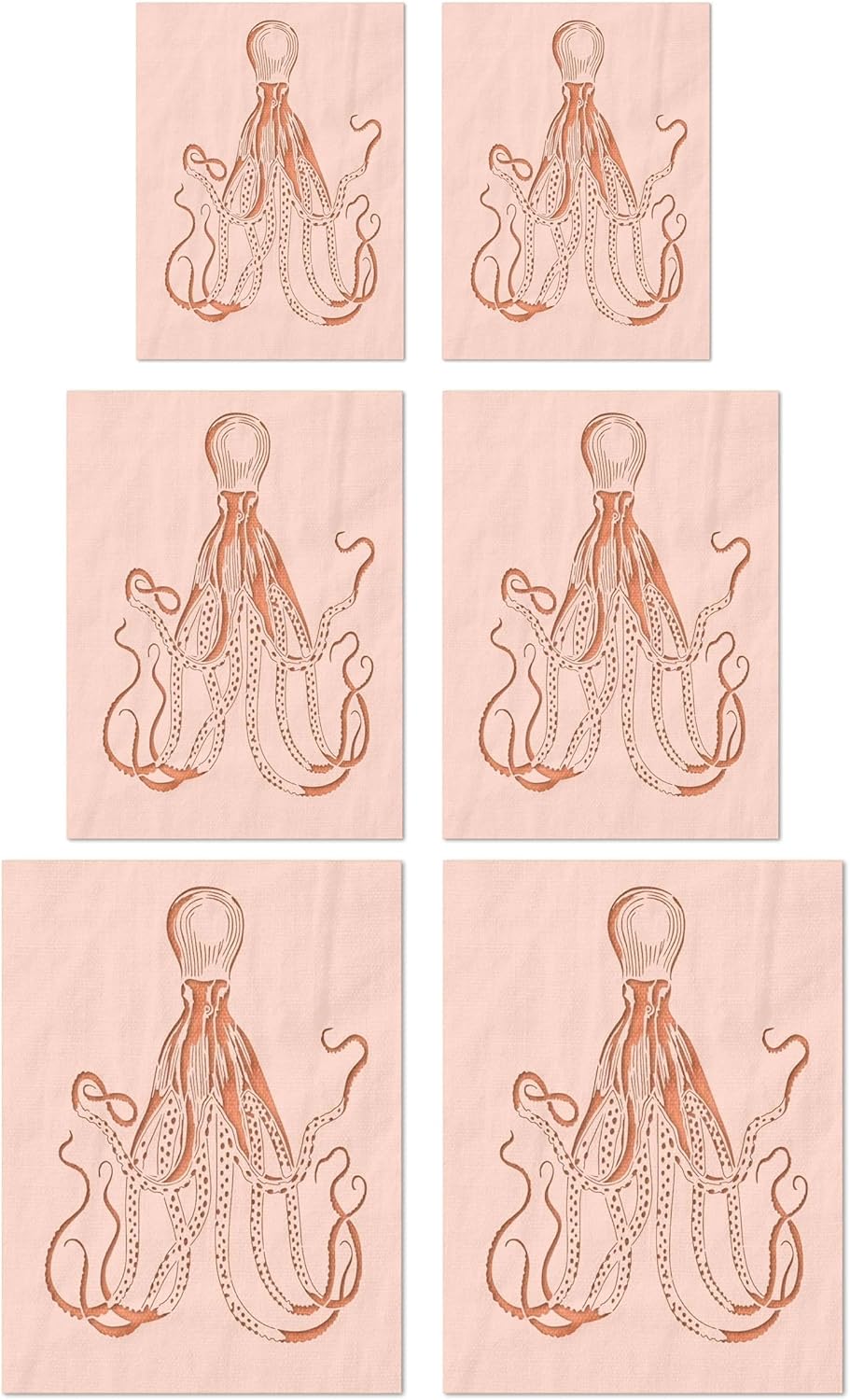 Stencil Stop Octopus Stencil - Reusable for DIY Projects, Painting, Drawing, Crafts - 14 Mil Mylar Plastic (12.75 x 18 inches)