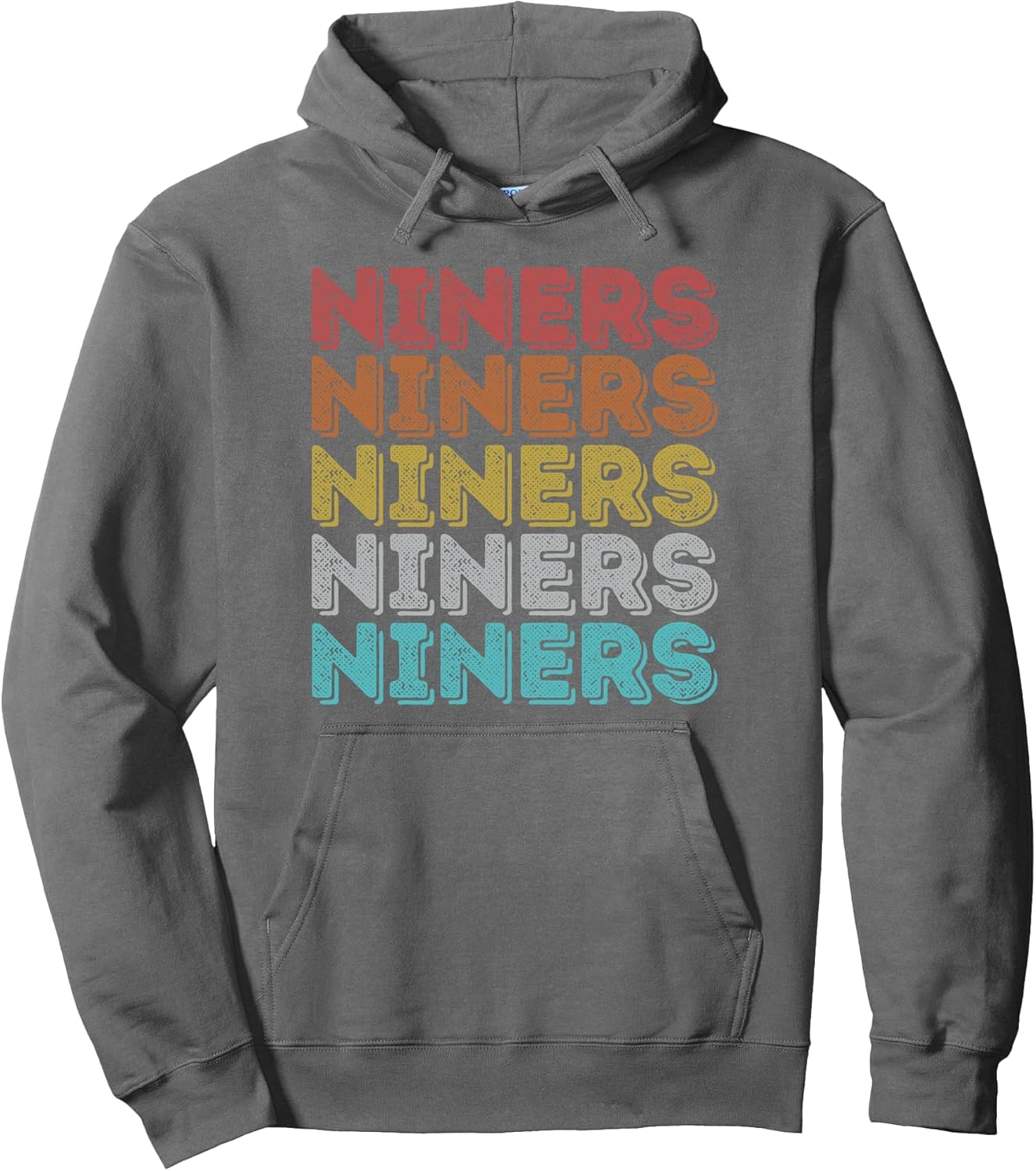 Vintage Retro Niners Pullover Hoodie