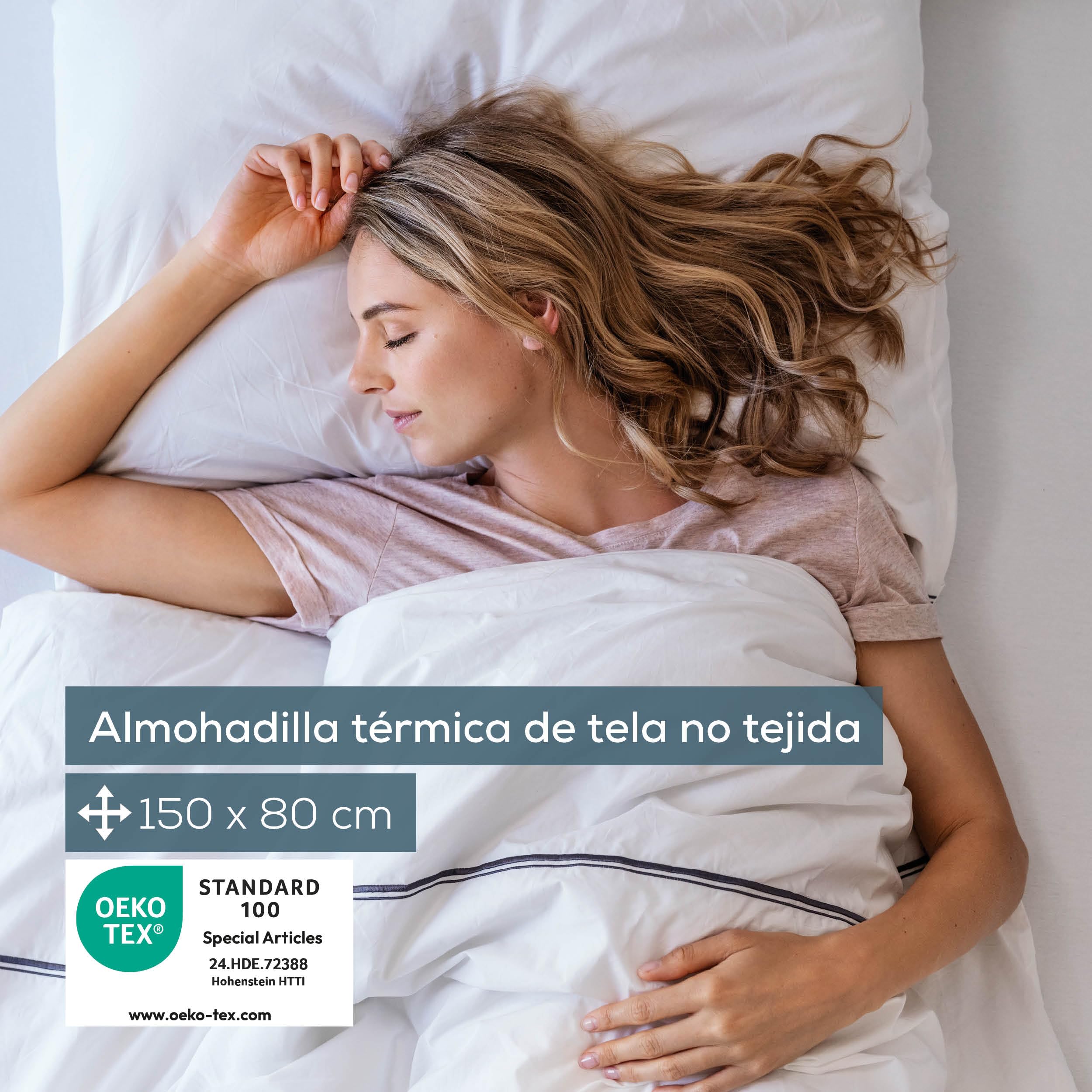 Beurer TS 17 Calientacamas eléctrico, Material no Tejido Suave, Antideslizante Gracias a la fijación con Cinta elástica, 3 Niveles de Temperatura, 150 x 80 cm, Sistema de Seguridad