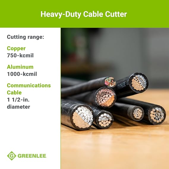 Greenlee 706 31-1/2 Heavy-Duty Cable Cutter for Copper, Aluminum, and Communications Cable