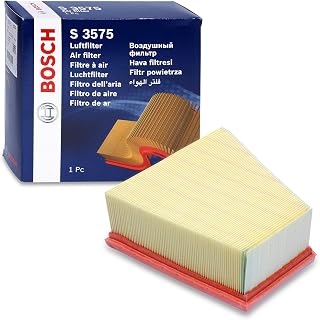 Bosch S3575 Filtro de Aire para Coche - Restringe Partículas de la Entrada de Aire, Resiste a la Humedad, con Alta Resistencia a la Tracción