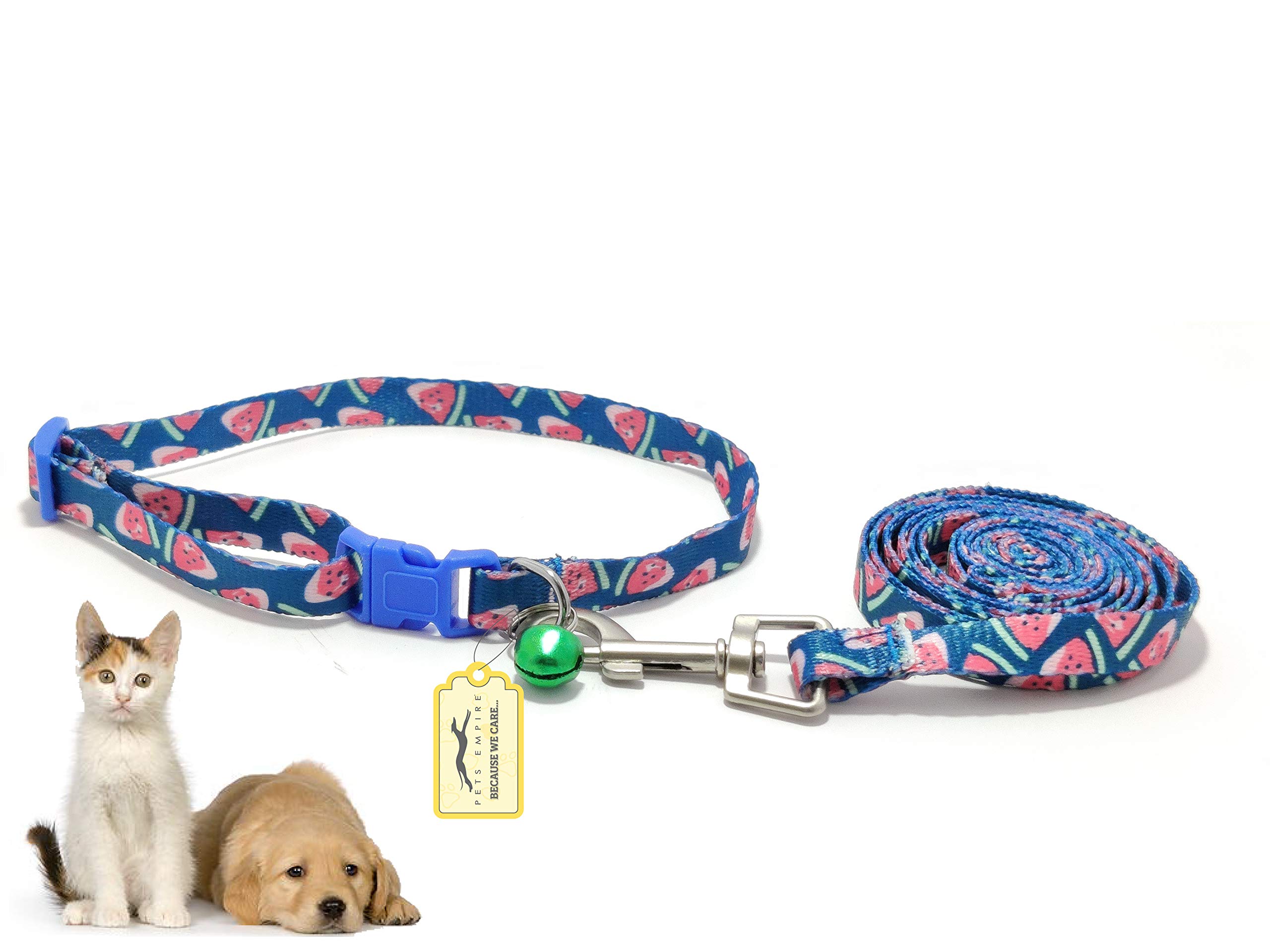 Pets Empire Puppy Cat Collar and Leash Set Nylon Adjustable Small Cat Collars Lead for Puppy and Cat Leash Collar Set (Design -B) (B08S3YGTTJ) Amazon Price History, Amazon Price Tracker