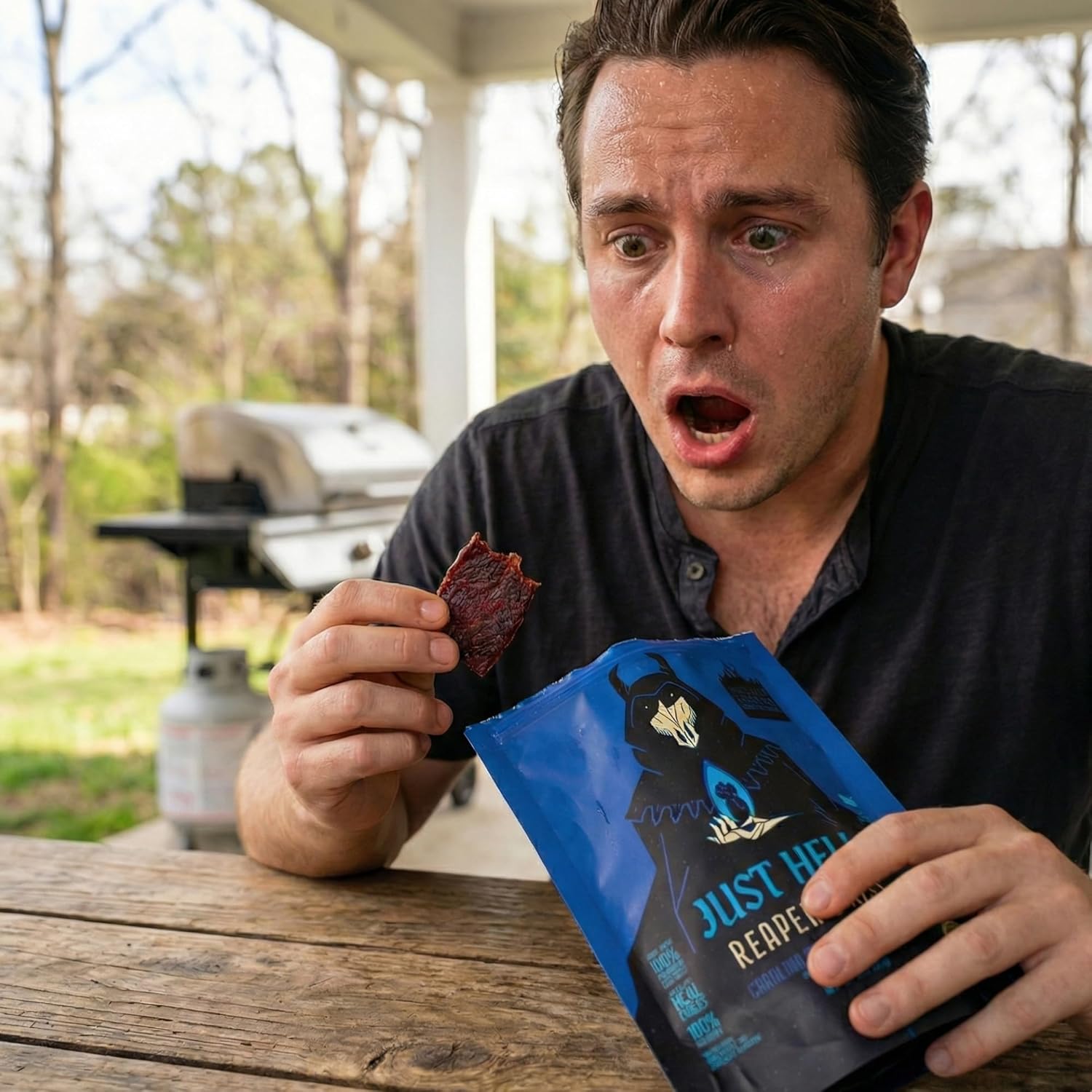 People’s Choice Beef Jerky - Just Hell Spicy – Ghost Pepper, Scorpion & Carolina Reaper – Real Chile Heat, No Extracts – Warning: Very Spicy - 2.0 OZ (3-Pack)