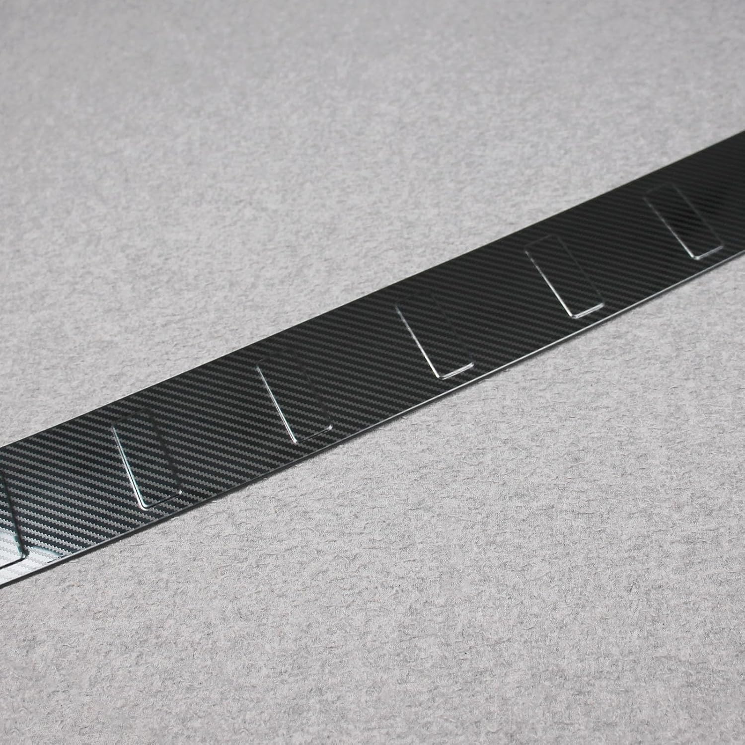 Beautost Fit for Mercedes-Benz GLC GLC300 X254 2023 2024 2025 2026 Rear Outside Bumper Sill Plate Guard Trim (Carbon Fiber Black)
