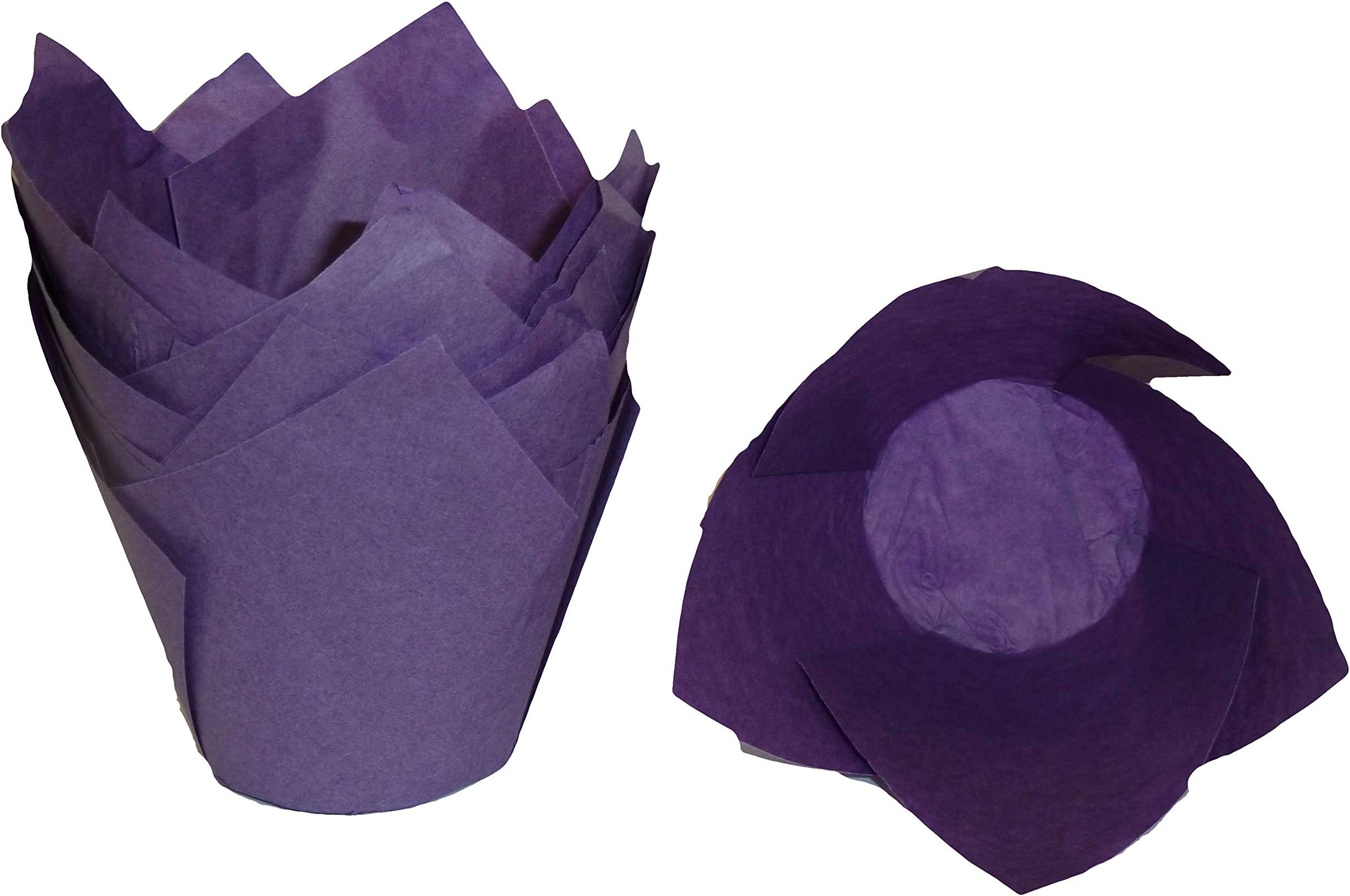 Scrumptious Sprinkles Tulip Muffin Cases, Purple x 50