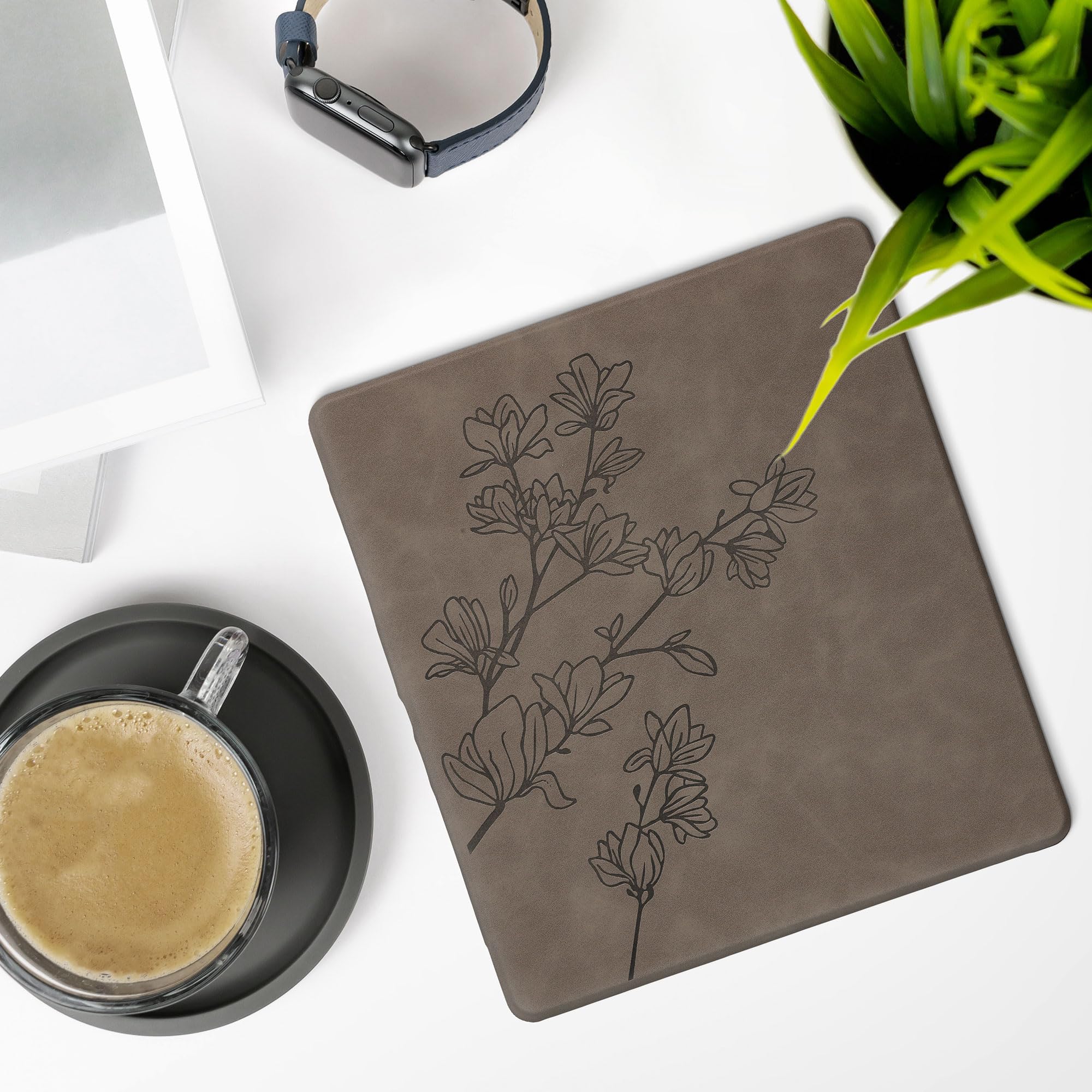 kwmobile Etui kompatybilne z Amazon Kindle Scribe Cover - etui na czytnik e-booków - szary magnolie
