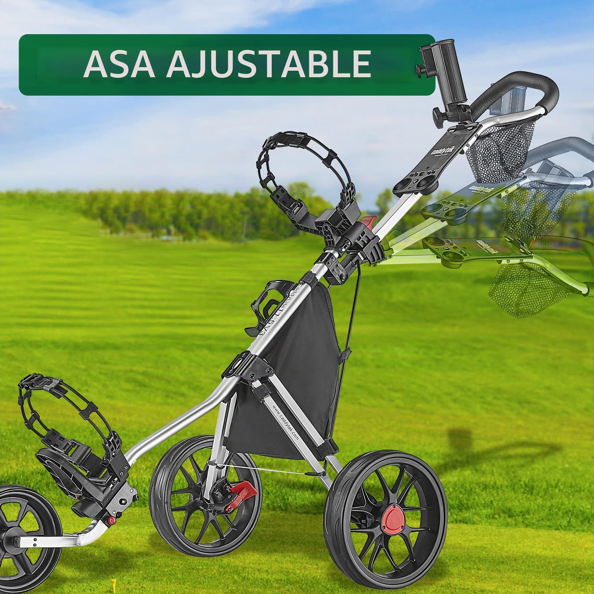Caddytek CaddyLite 11.5 V3 Carrito de Golf 3 Ruedas Ligero Plegable