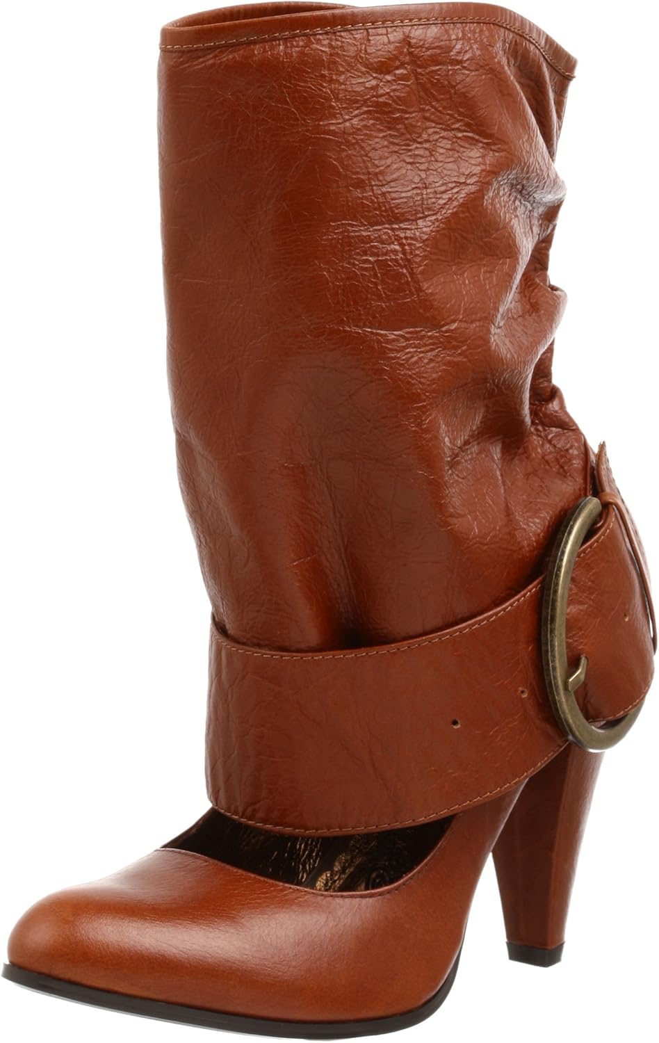 Naughty Monkey Women's Not A Square Bootie,Tan,8.5 M