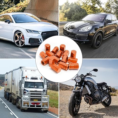 Miniatura 7 de Fekey&JF 16 tapones para válvulas de neumáticos de automóvil, impermeables, herméticas, universales, para automóviles, bicicletas, camiones,