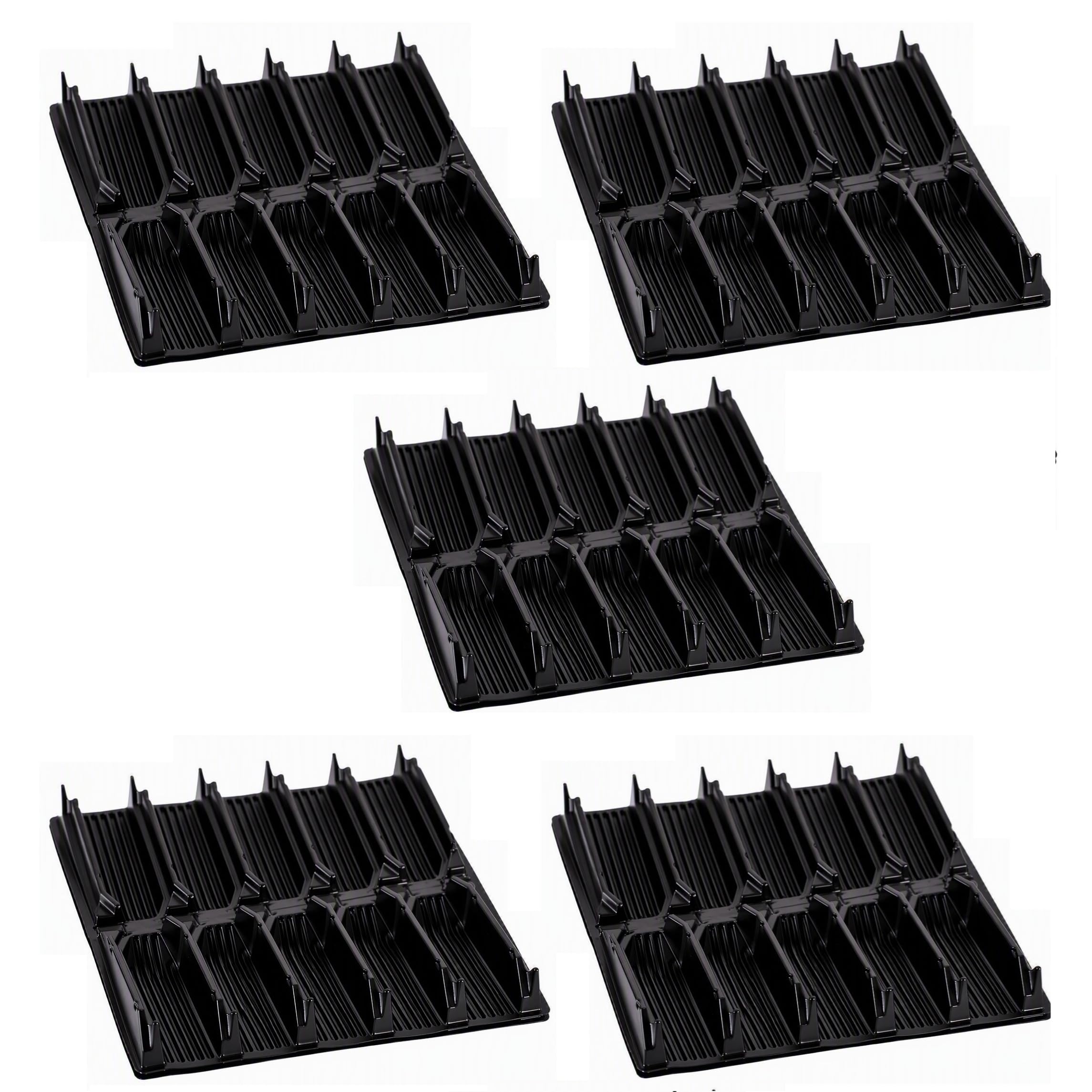 Garden Gear 5 Hole Deep Root Trainer Seed Propagator Tray Reusable Cells x5