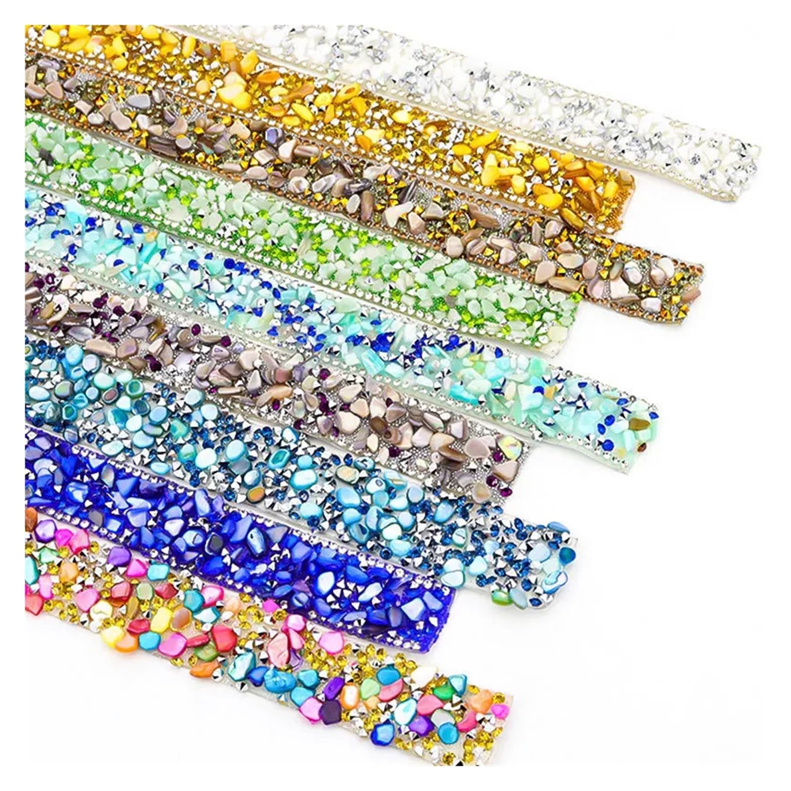 Brillantini Adesivi Rotolo di fascia scintillante con pietra diamantata | Decorazioni regalo artigianali fai-da-te autoadesive for feste di matrimonio in resina da 10 metri(Deep blue)