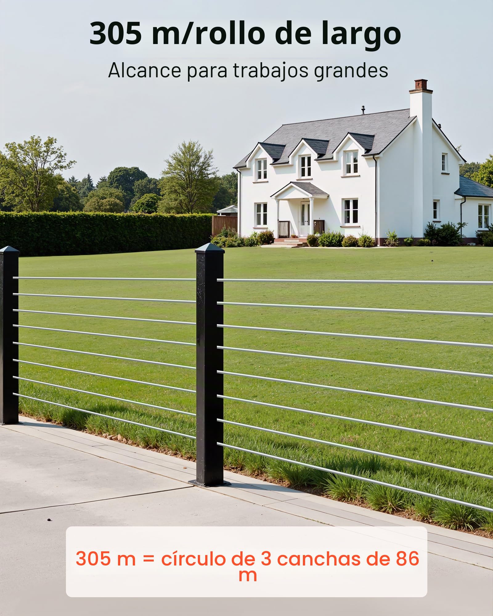Cable metálico, cable de acero T316, cuerdas de remolque de acero inoxidable 316 con gancho 2T para camión de remolque plano (300 m 1 x 19)
