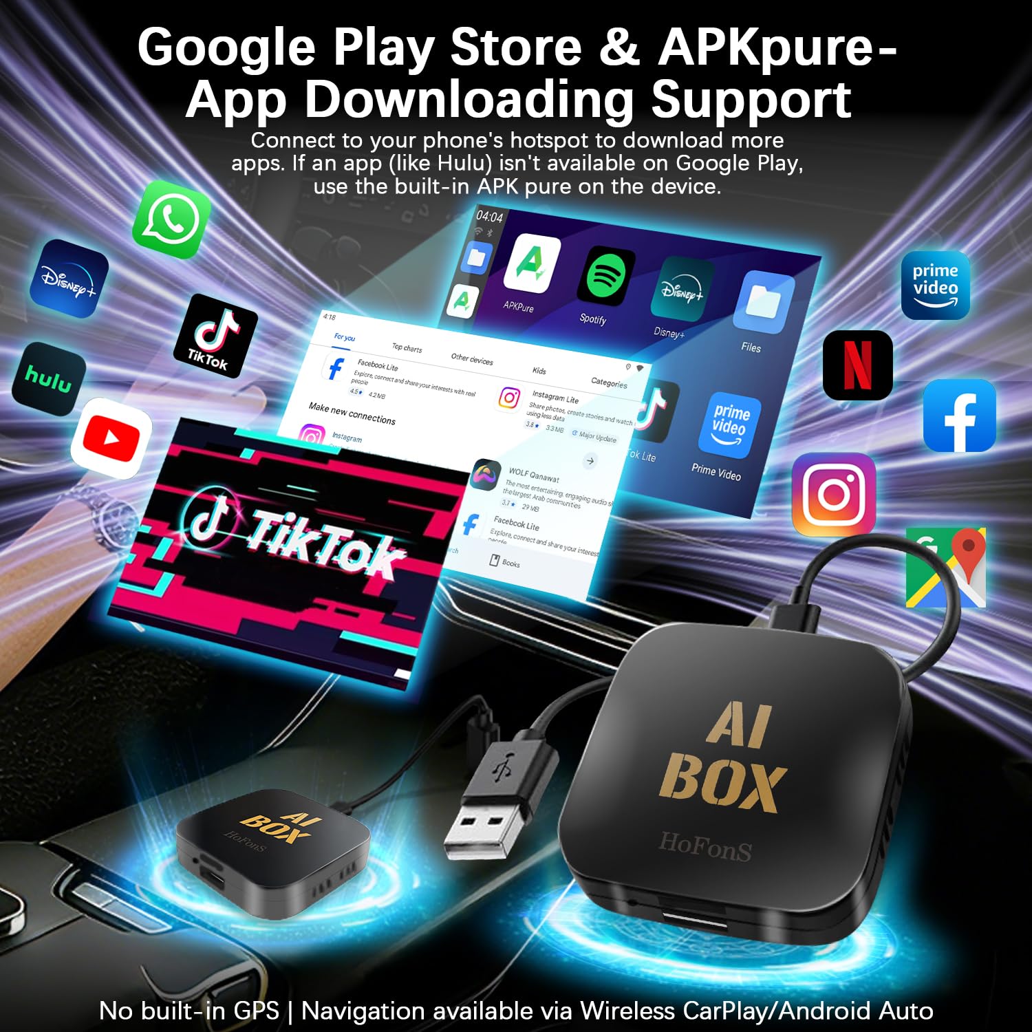 Amazon.com: AI Box Carplay, 2+16GB Ai Magic Box for Streaming