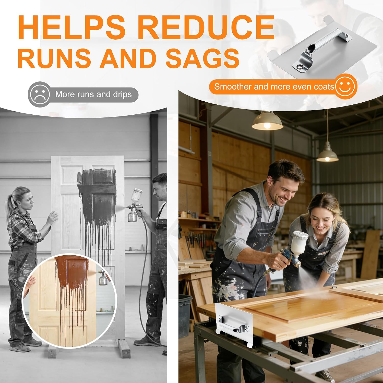Door Painting Stand: Heavy-Duty Steel Racks with 4 Rubber Feet & Ergonomic Handles for Smooth Door Painting, Flipping & Drying – Ideal for Garage, Workshop & Backyard Use (4 Pack)