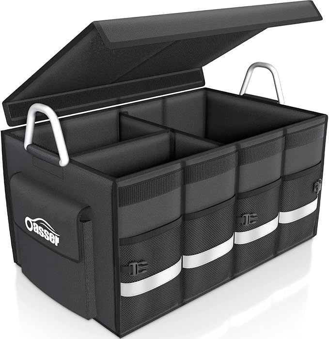 Oasser Boot Bag Car Boot Bag with Lid Car Folding Box Car Boot with