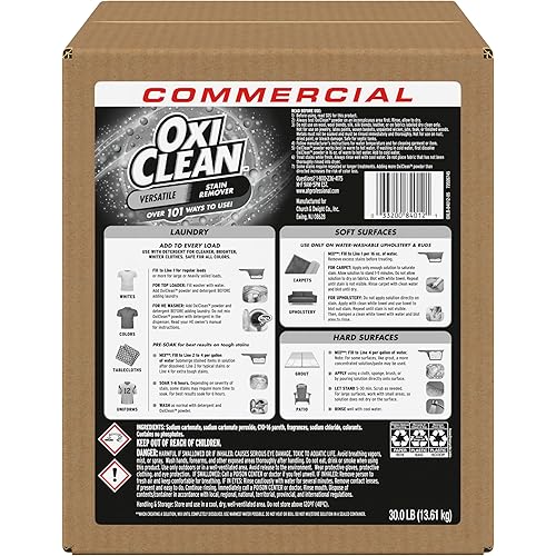 OxiClean Versatile Stain Remover Professional, 30 LB Box