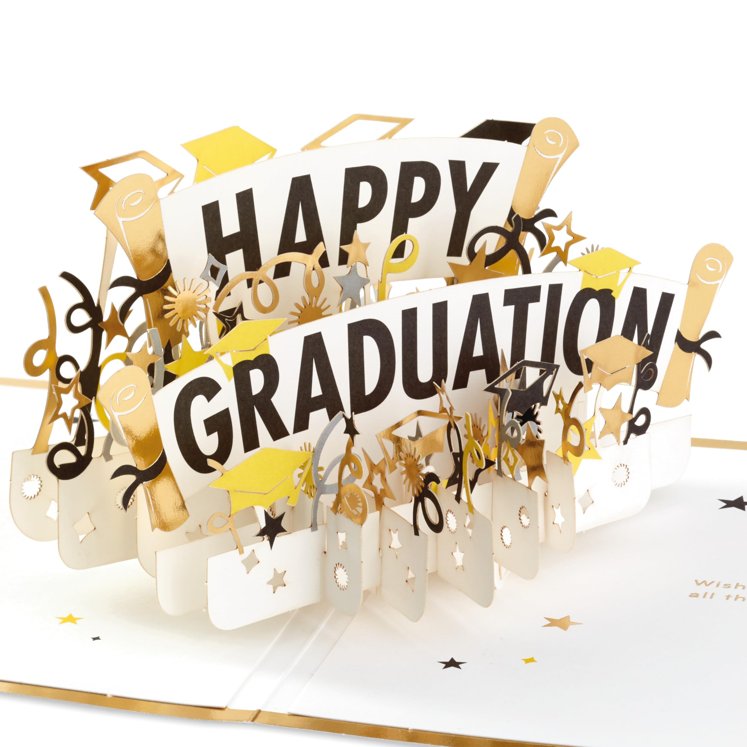 Hallmark Signature Paper Wonder Pop Up Graduation Card (Happy Graduation)