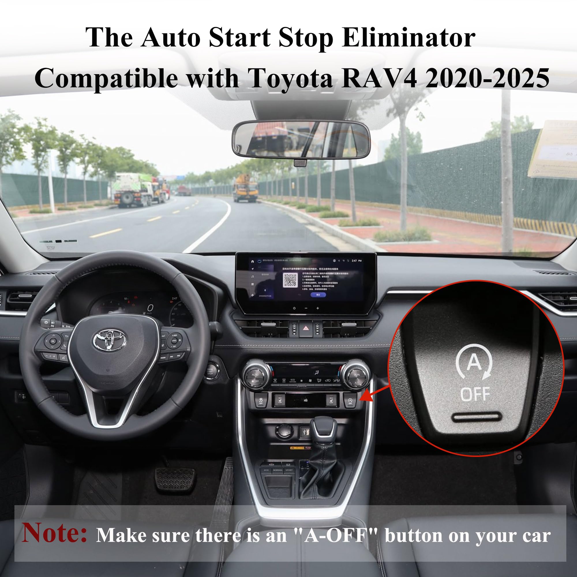 Tectary Auto Start Stop Eliminator Fits for Toyota RAV4 2025 2024 2023 2022 2021 2020, Easy-Install Automatic Stop-Start Engine A-Off System Delete/Disabler/Canceller Device