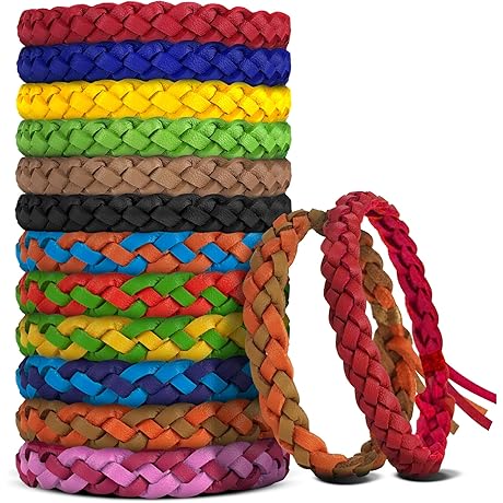24 Pack Mosquito Repellent Bracelets: Shield Yourself and Your Family from Bites