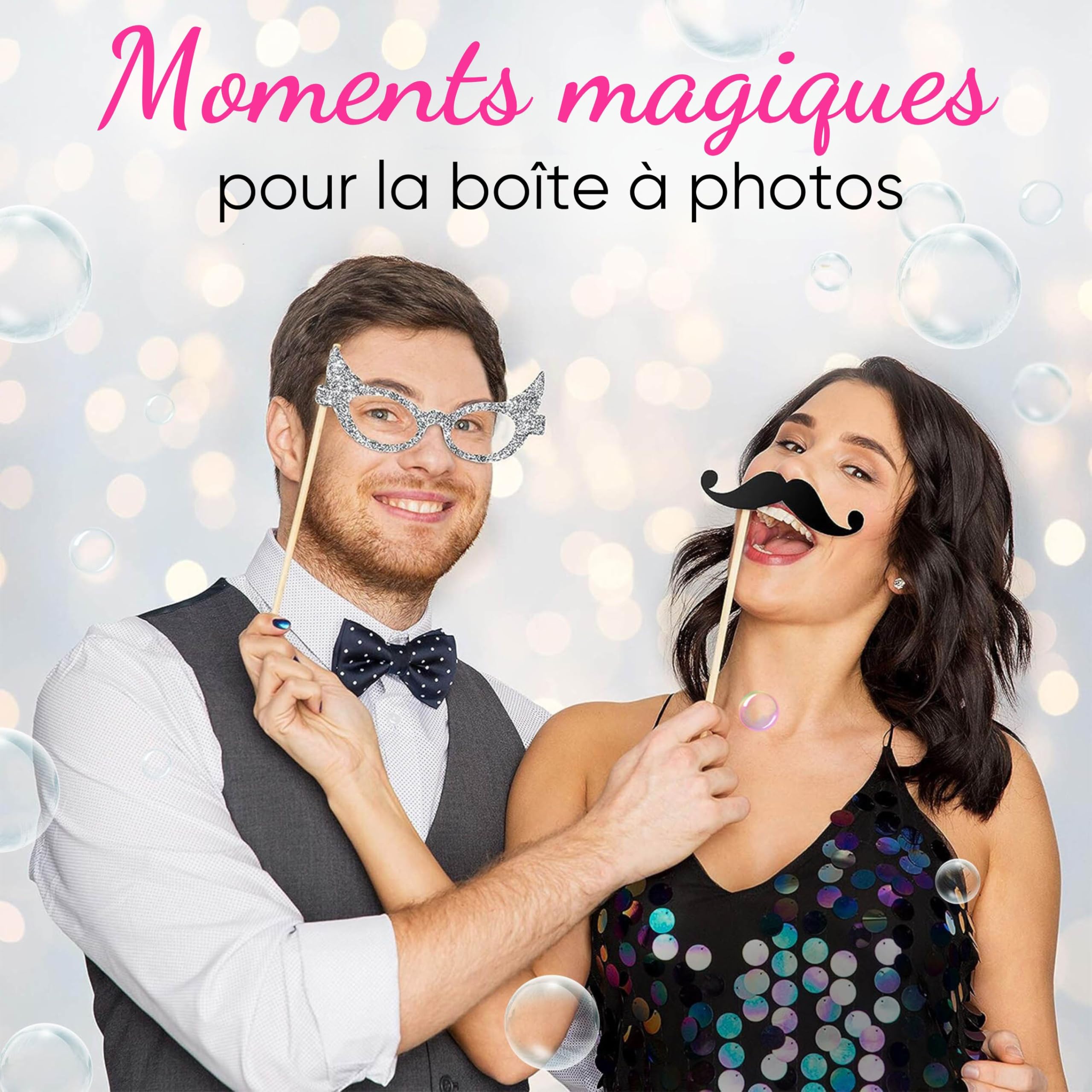 EinsSein 96x Bulles de savon mariage bocaux d'amour Box blanc bulle pour flacon deco coeur champêtre enfant anniversaire cadeau invites confirmation anniversaire transparente plastique tube à de table