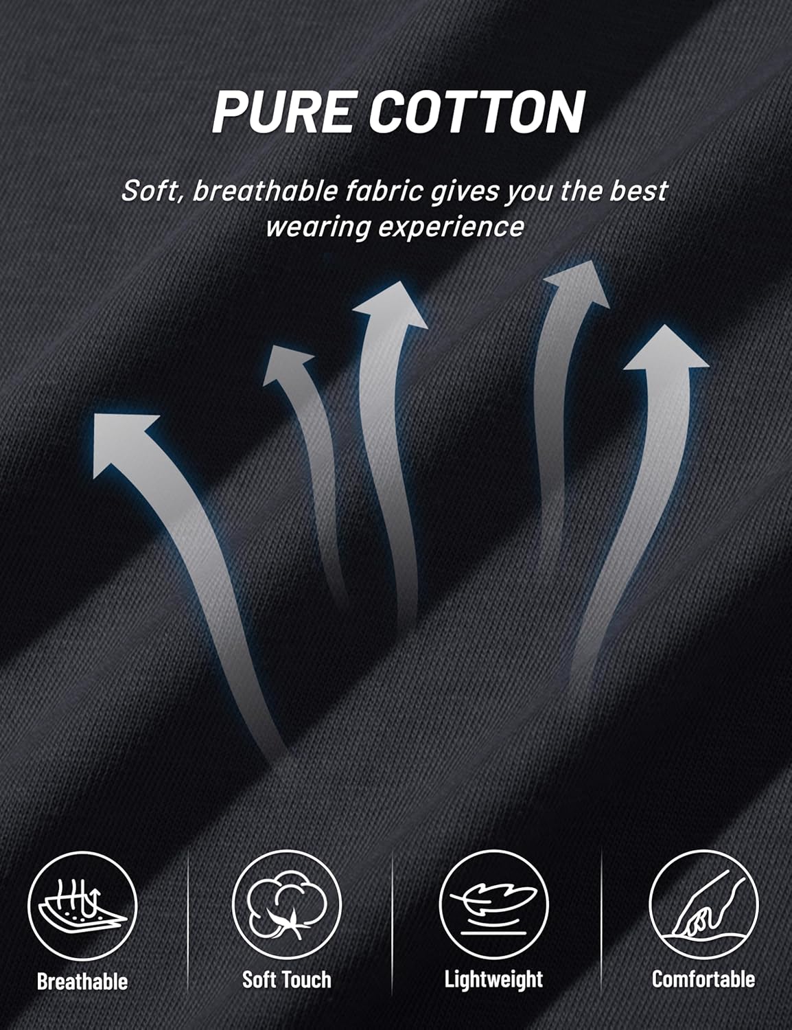 TACVASEN Long Sleeve Shirts for Men Cotton Soft Crew-Neck Moisture Wicking Mens Undershirt Comfort Solid Basic T Shirt - Image 6