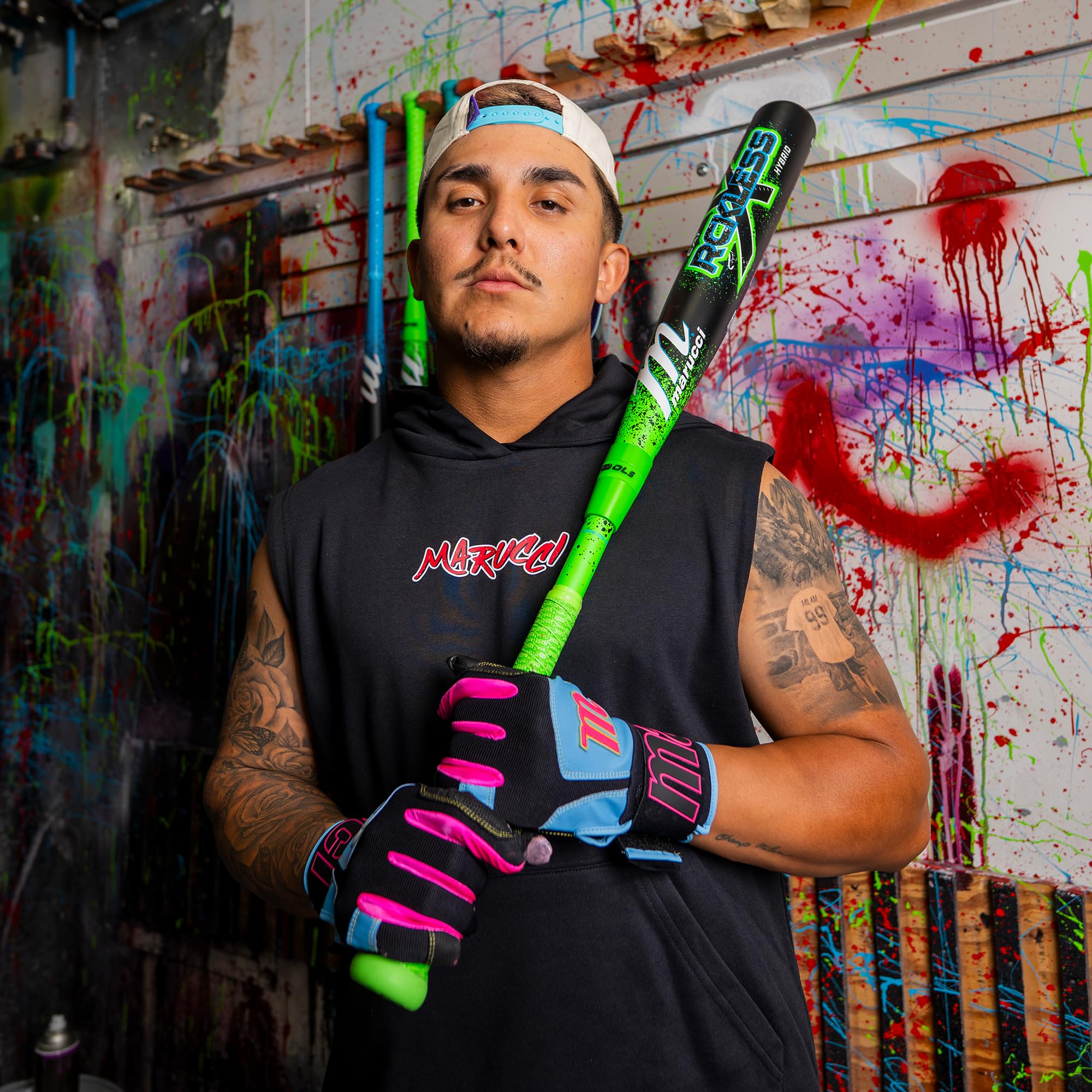 Marucci CATX RCKLESS Hybrid, BBCOR, -3 caídas, Barril de 2 5/8 Pulgadas, Carga Final Ligera, 33.5 pulgadas/30 onzas