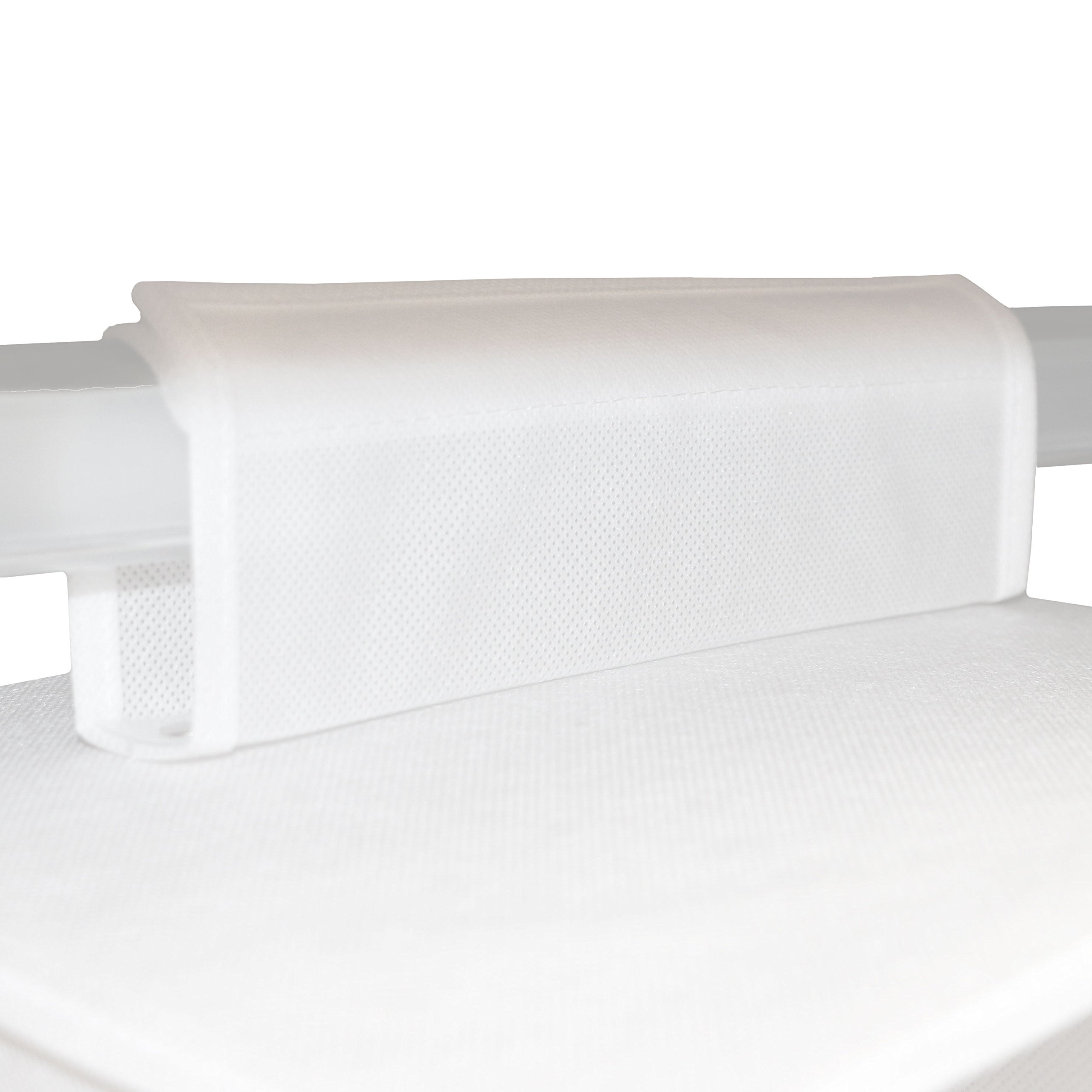ZOLLNER Organizer per Armadio da Appendere, Bianco, 115x30x30 cm, con 3 cassetti