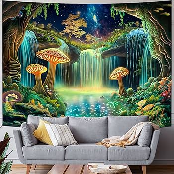 生命の木　タペストリー　ブラックライト対応 Amazon.co.jp: [KMBIGNK] タペストリー 生命の木 カラー 生命の