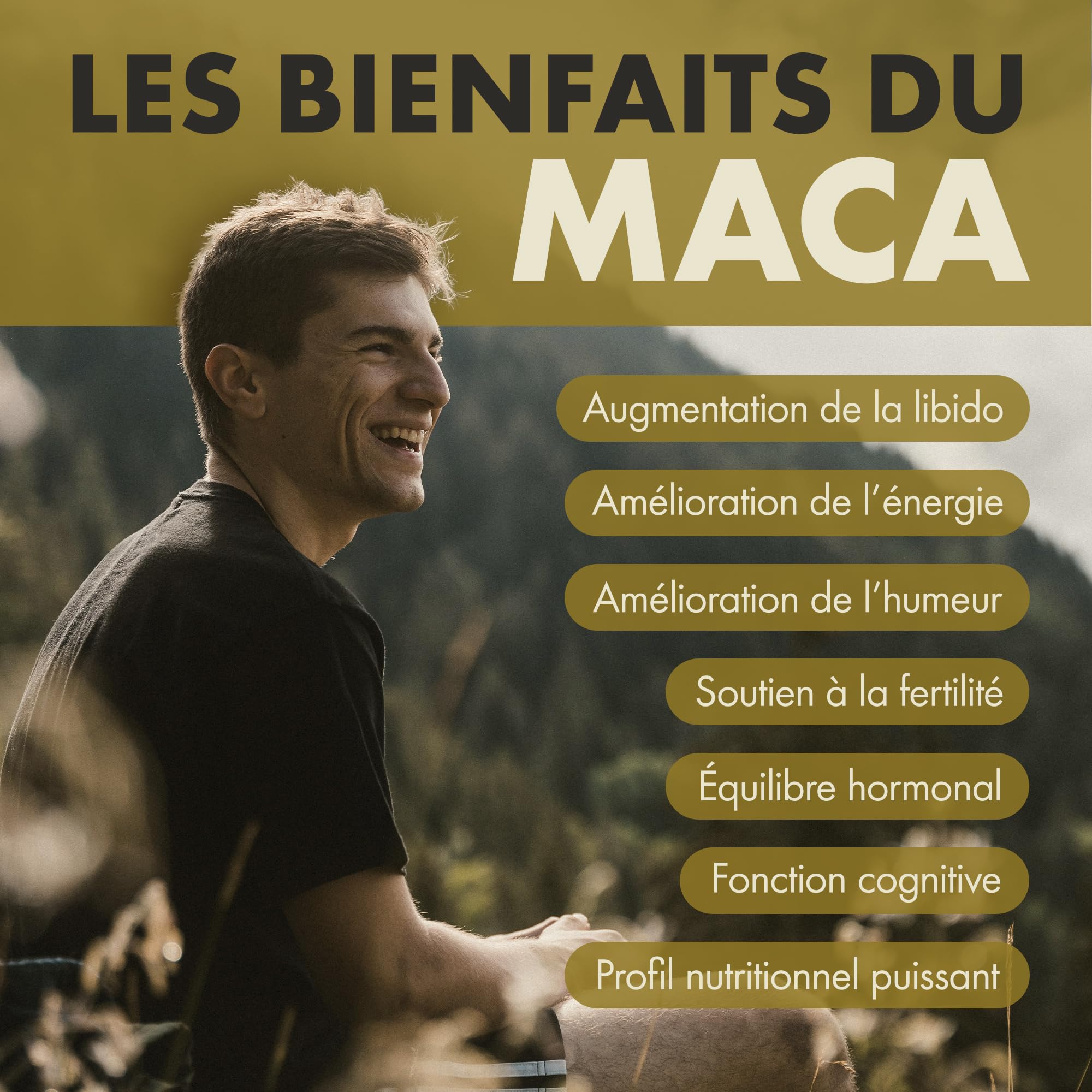 Incite Nutrition Maca Root Complex – 60 gélules véganes | Maca noire avec reishi, tribulus et baies de goji – Soutien énergie et vitalité – Gélules de racine de maca pour hommes et femmes