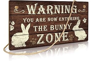 Putuo Decor Bunny Zone Picture Sign: A Delightful Addition to Your Home