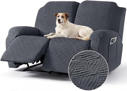 Timeles Loveseat Covers Washable, Stretch Couch Slipcovers, Gray