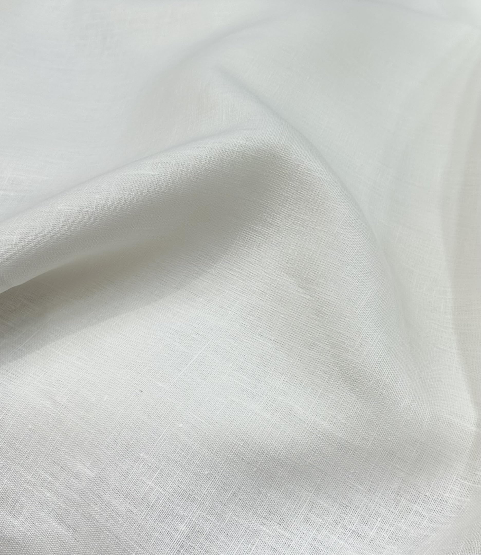 Amazon.com: European 100% Linen Fabric White – Unwashed Natural