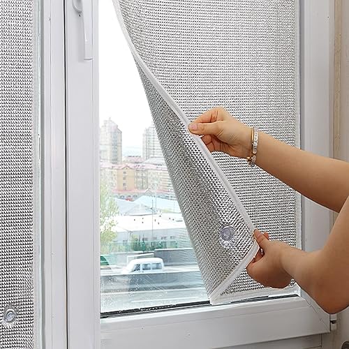 Protector reflectante de aislamiento térmico de papel de aluminio, película de privacidad bidireccional para ventana, kit de tinte de ventana opaca Protector reflectante de aislamiento térmico de papel de aluminio, película de privacidad bidireccional para ventana, kit de tinte de ventana opaca