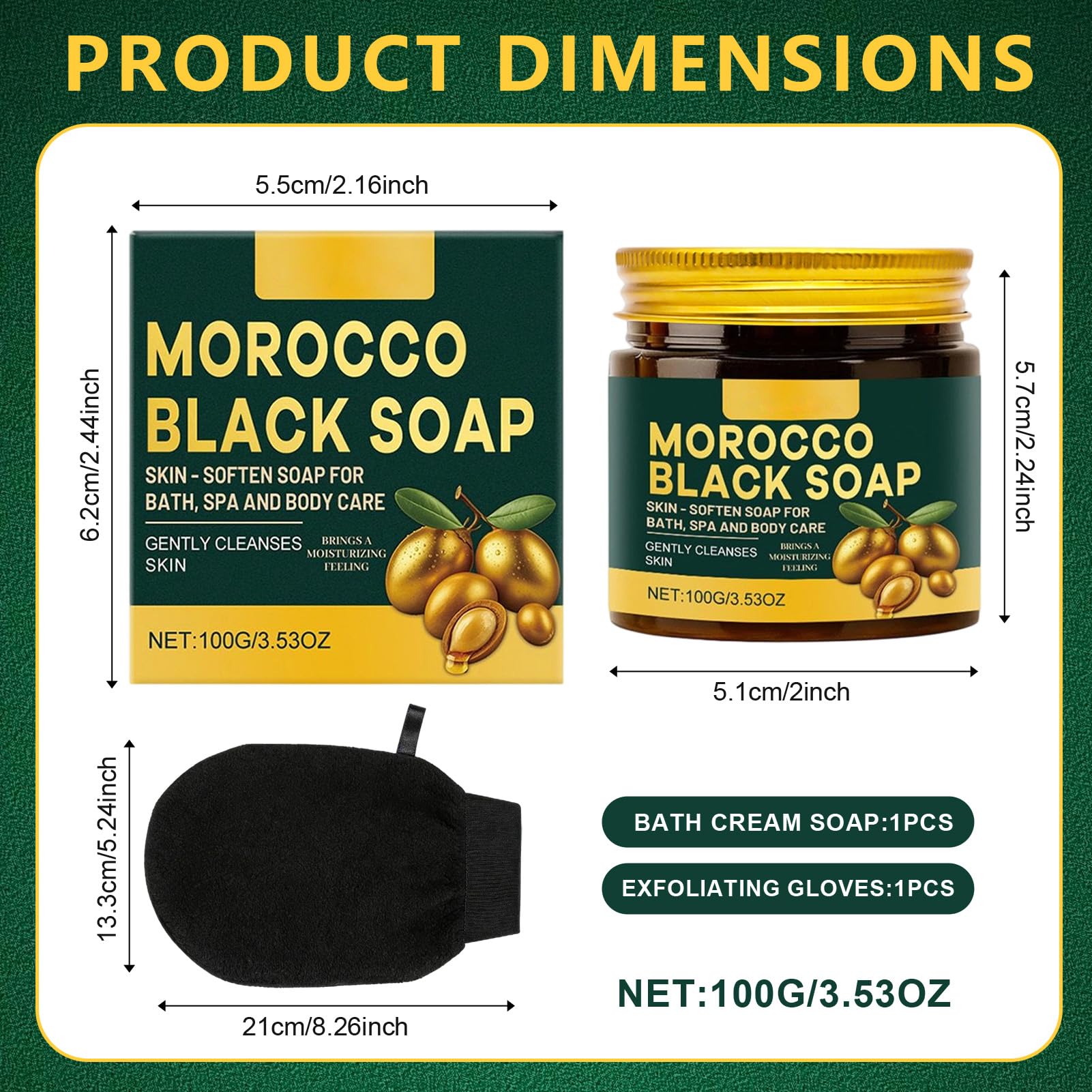 Maroko czarne mydło Morocco Black Soap z rękawiczkami do peelingu, czarne mydło z oliwkami i różą, maroko, peeling do ciała, Bio Morocco Black Soap, nawilżające mydło, czarne dla miękkiej skóry