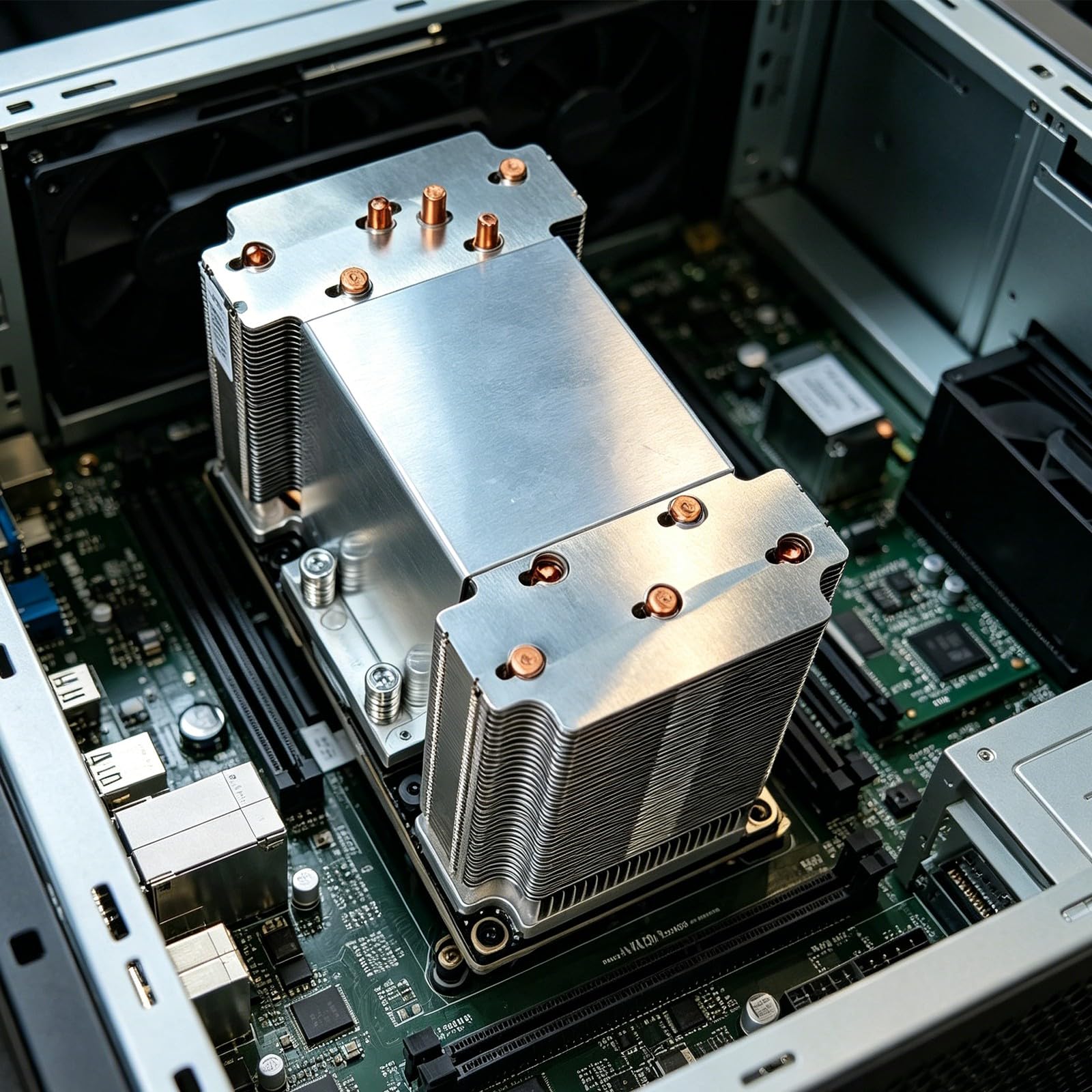 Componente di raffreddamento passivo GPU per V100 P100 SXM2 GPU, Metallo Dissipatore di calore Riparazione Assemblaggio Hardware Parte