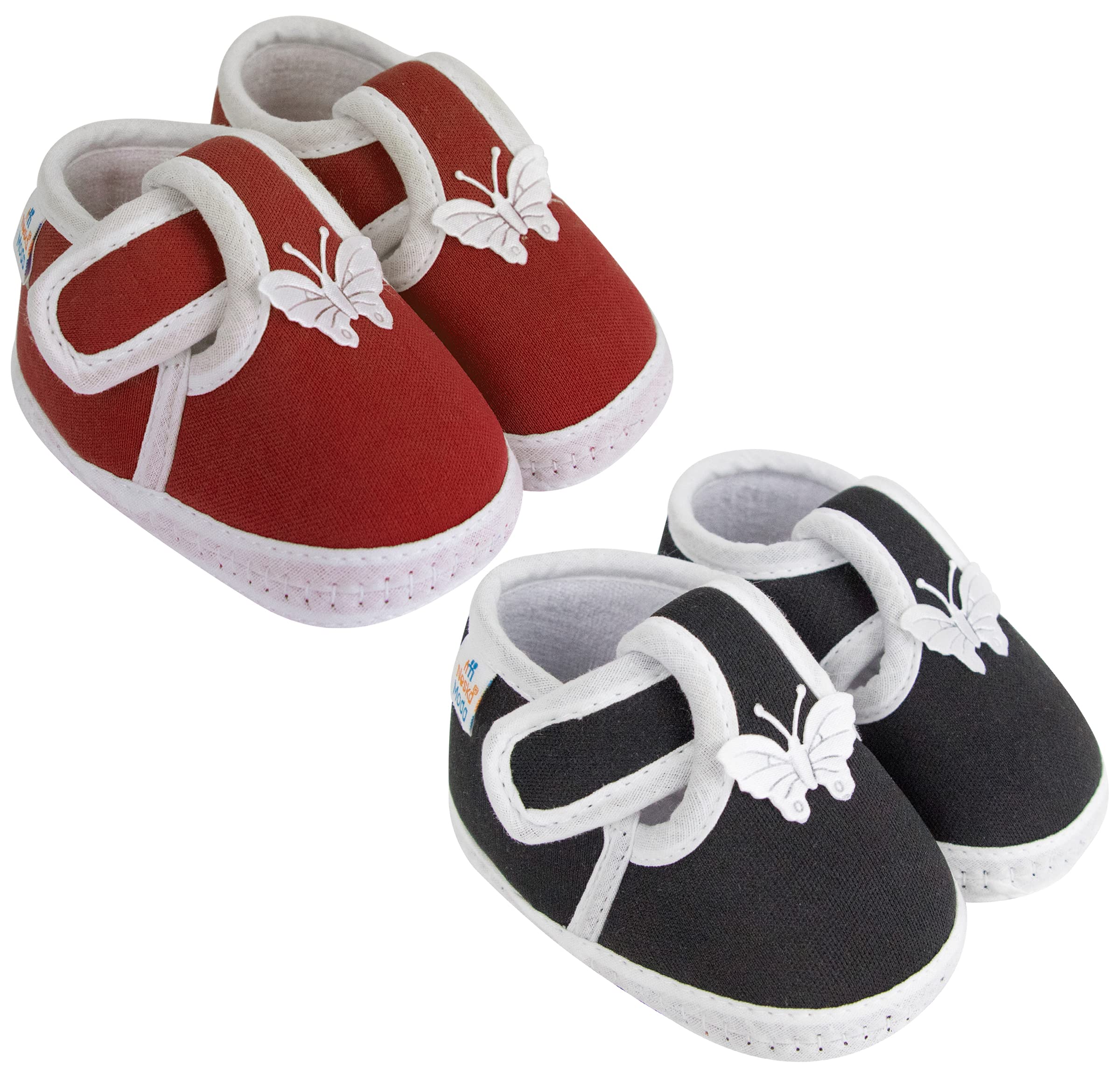 See full amazon price history chart for Neska Moda Set of 2 Pair Baby Boys & Baby Girls Hook & Loop Cotton Booties For 12 to 18 Months (Black,Maroon) -BT1159andBT1161 Neska Moda Set of 2 Pair Baby Boys & Baby Girls Hook & Loop Cotton Booties For 12 to 18 Months (Black,Maroon) -BT1159andBT1161 (B09TW8BQT8) Amazon Price History, Amazon Price Tracker