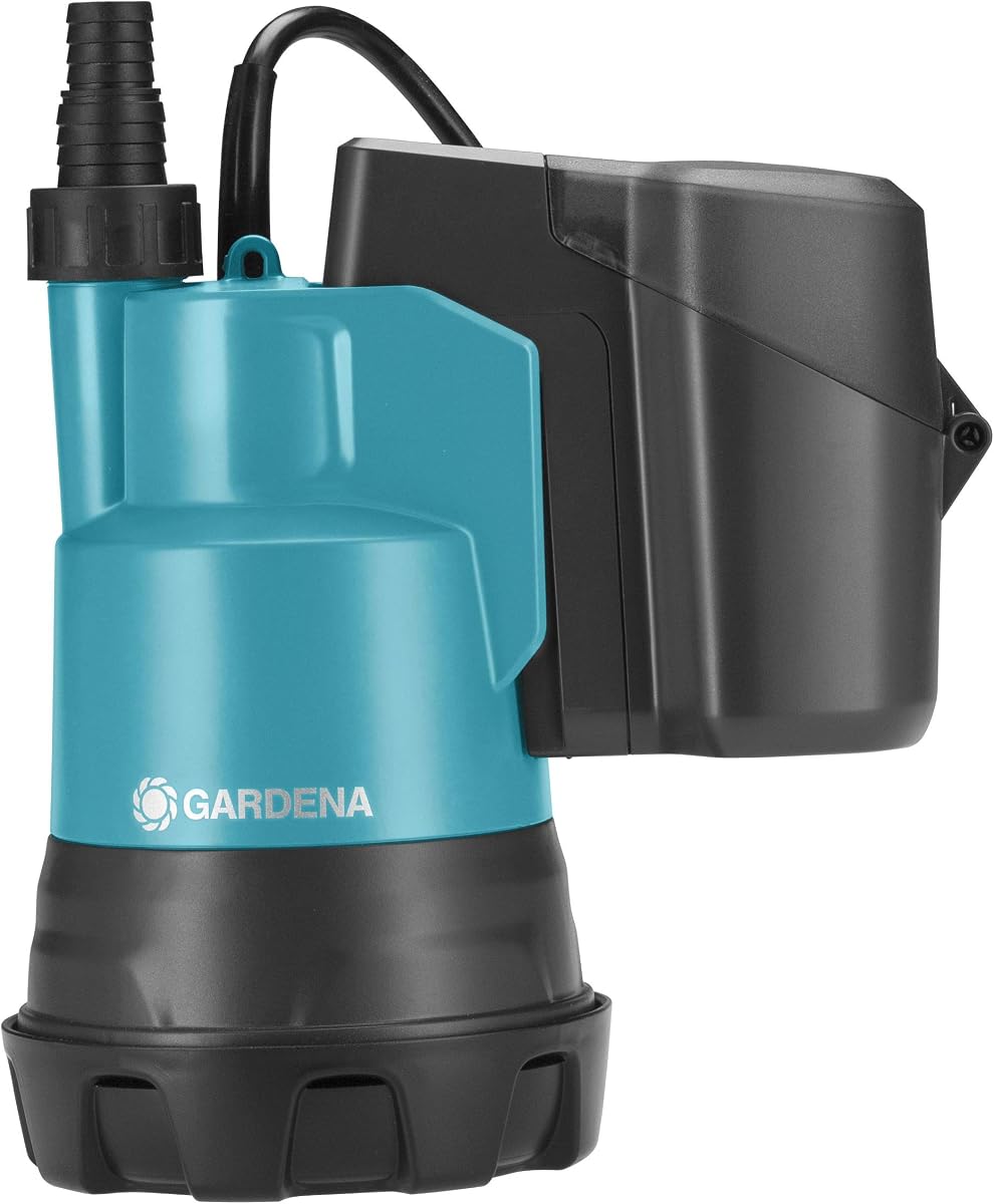 Set Bomba Sumergible Agua Clara 2000/2 Li-18, Contenido: Bomba Sumergible Agua Clara, Batería 18 V y Cargador