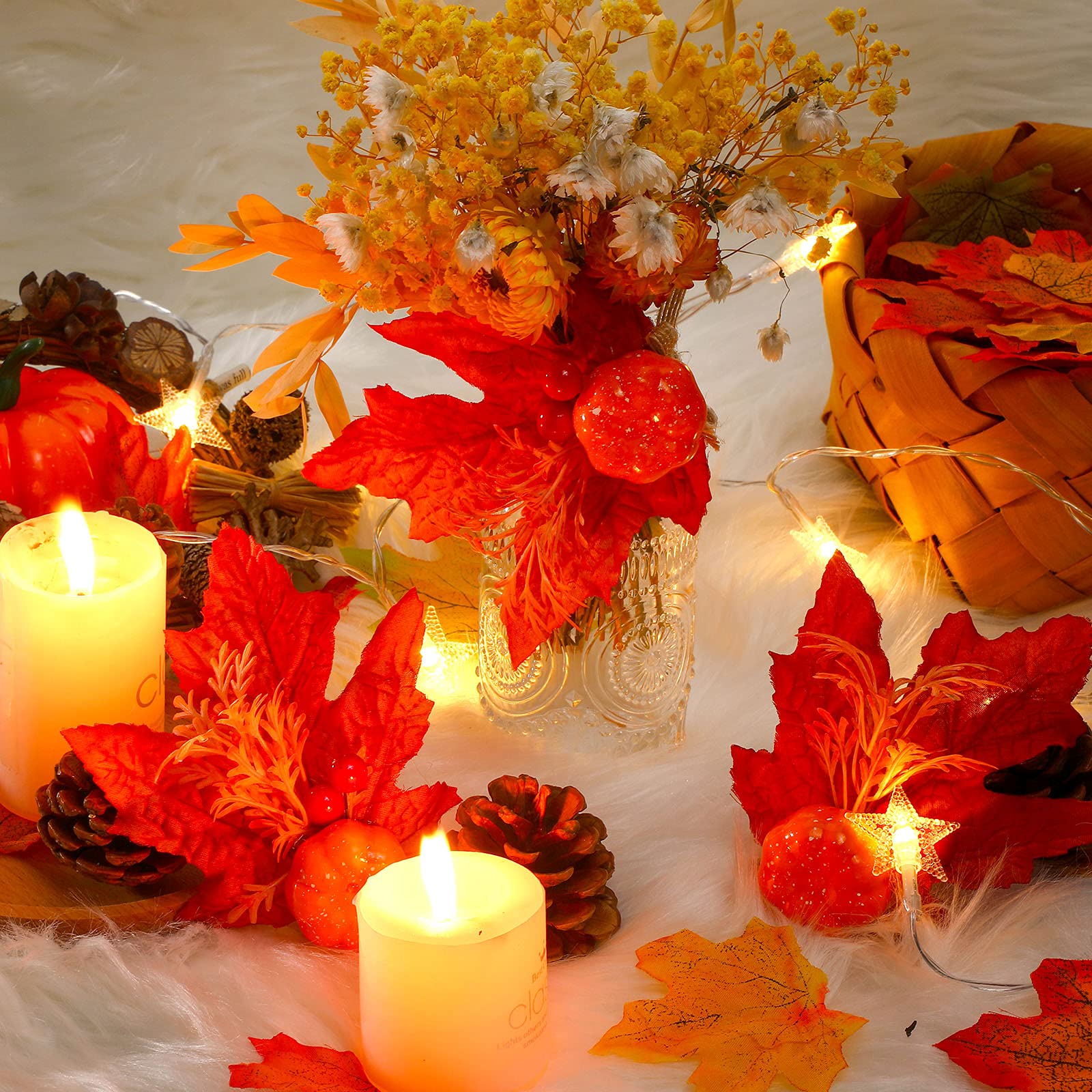 THXFUNAREA 16 Stück Serviettenringe - Handgewebte Blattdesigns Für Tischdeko