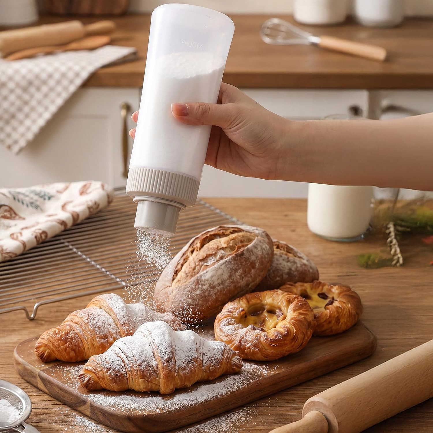 WLLHYF 12 fl oz/350ml Cake Syrup Dispenser, Moistening Bottle